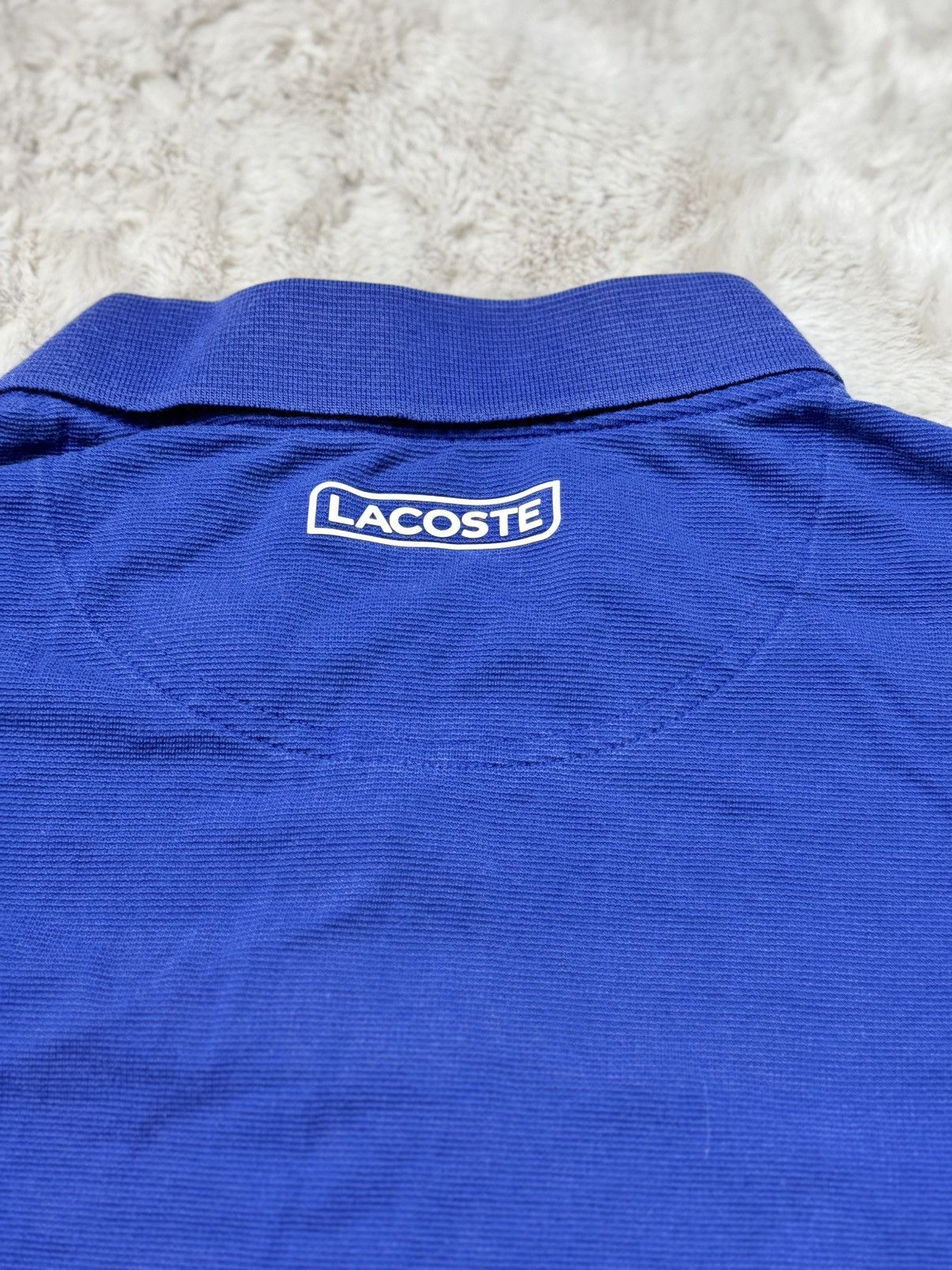 Lacoste Lacoste Sport Polo –Retro Color Block Chevron–Blue Red White Size US L / EU 52-54 / 3 - 9 Thumbnail