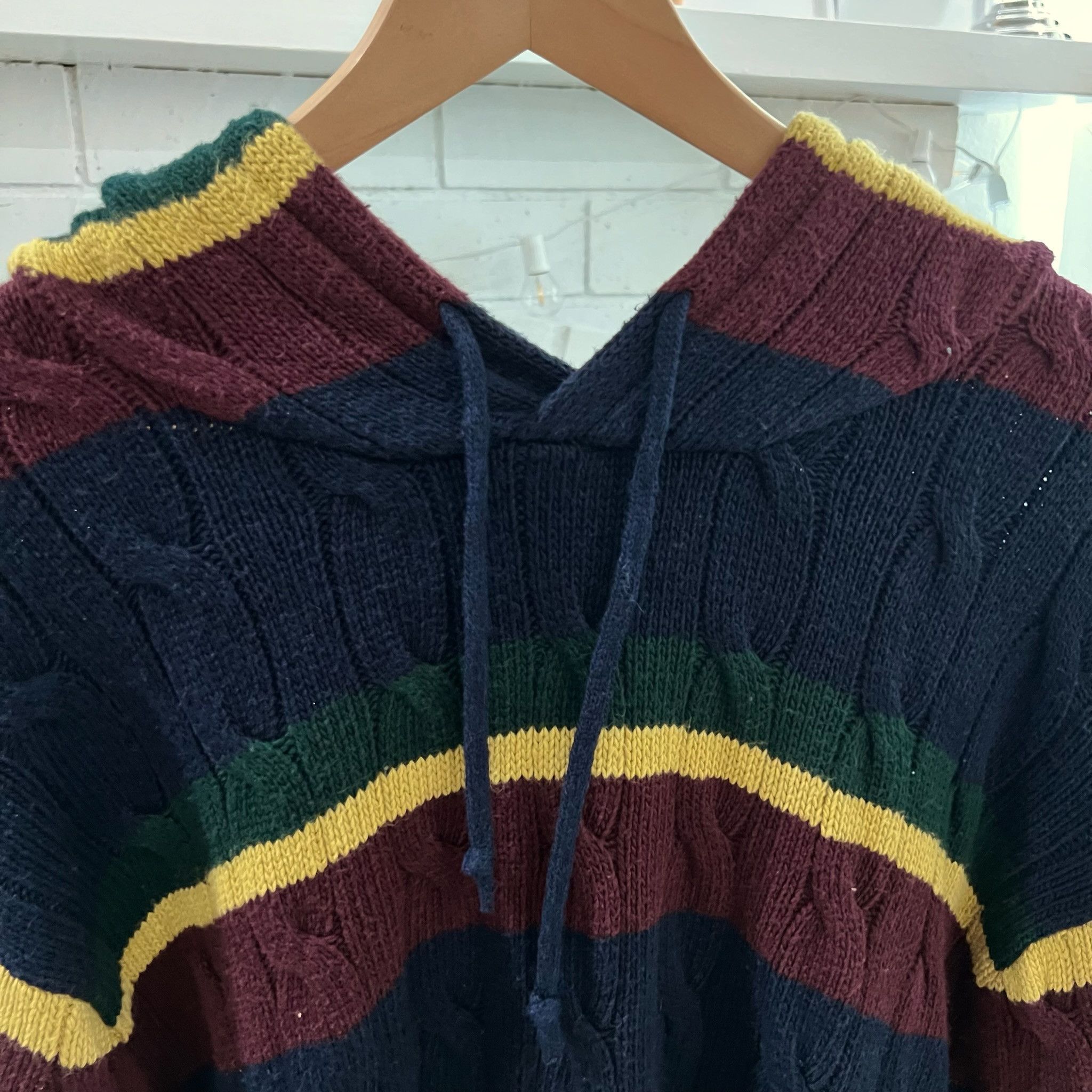 Polo Ralph Lauren Polo Ralph Lauren St Andrews Striped Hooded Sweater Size US XXL / EU 58 / 5 - 2 Thumbnail