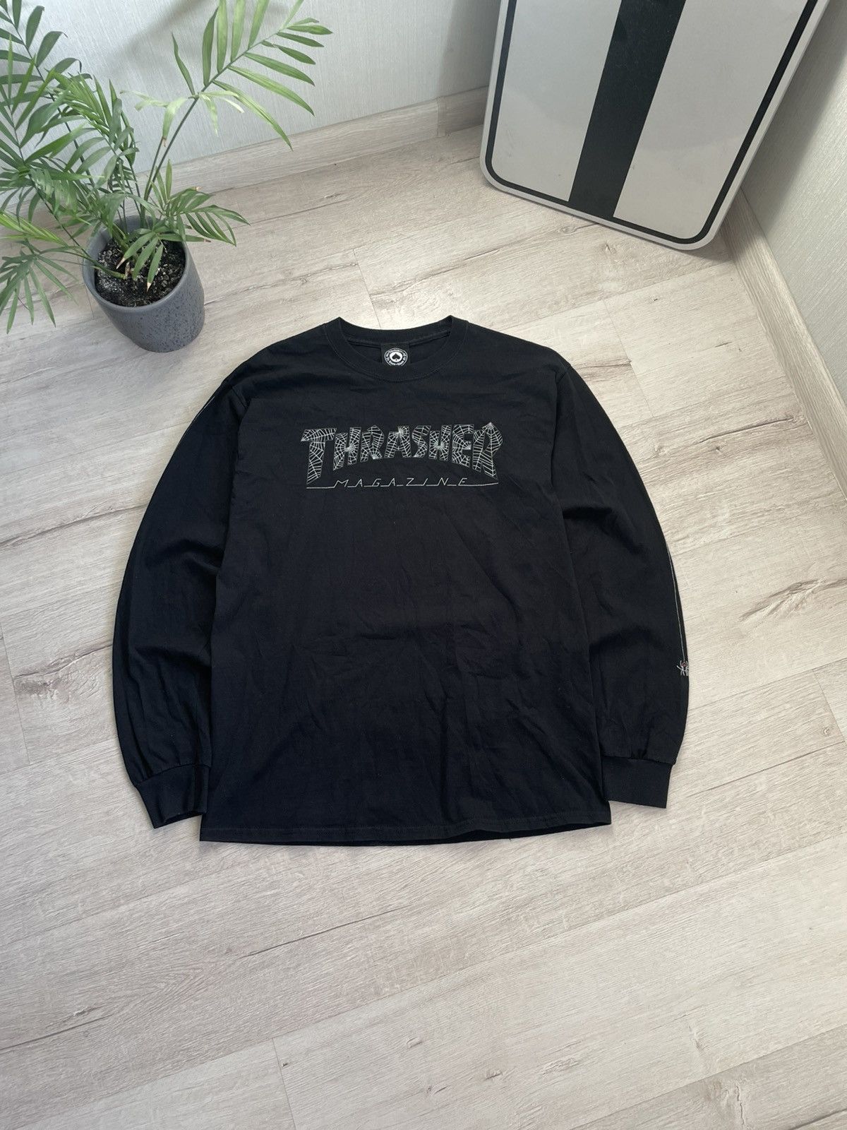 Thrasher Rare Thrasher Longsleeve With Spider Web Sk8 Size US M / EU 48-50 / 2 - 3 Thumbnail