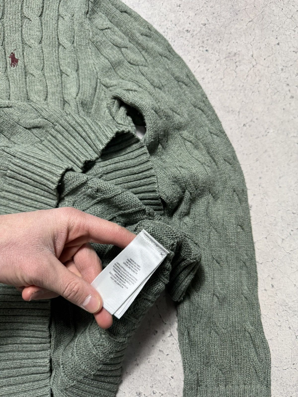 Polo Ralph Lauren Polo Ralph Lauren Knitted Cable Sweater PRL Size L Size US L / EU 52-54 / 3 - 7 Thumbnail