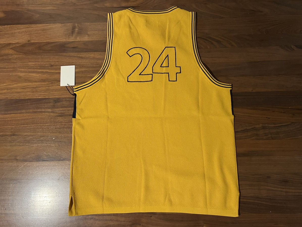 Aime Leon Dore Aime Leon Dore ALD Knit Basketball Jersey Sweater Yellow Size US XL / EU 56 / 4 - 8 Thumbnail