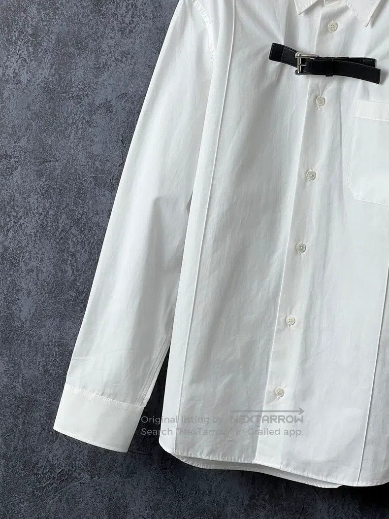 Versace Versace Solid cotton long-sleeved shirt Size US M / EU 48-50 / 2 - 4 Thumbnail