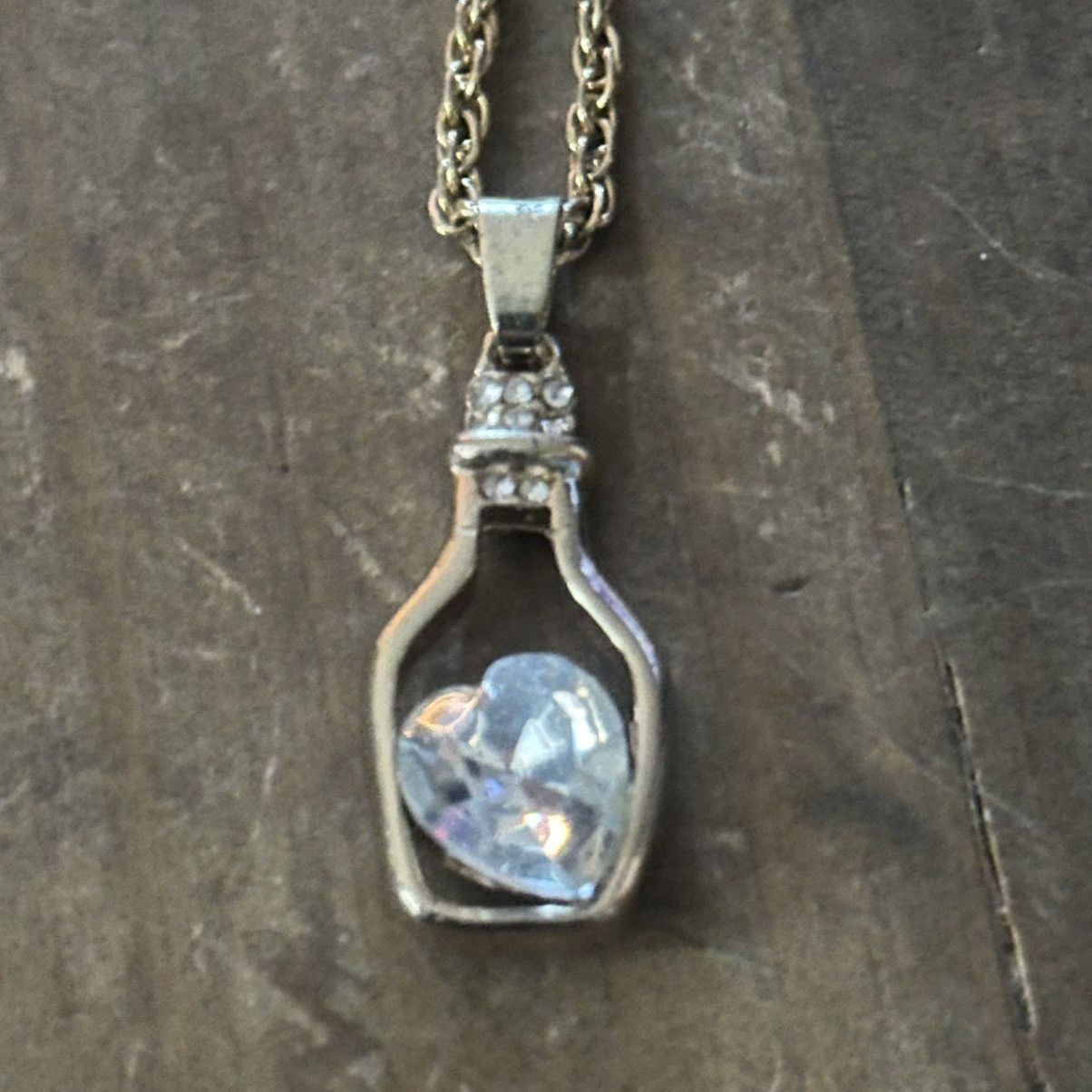 Other Gold tone pickleball crystal heart pendant necklace Size ONE SIZE - 3 Thumbnail