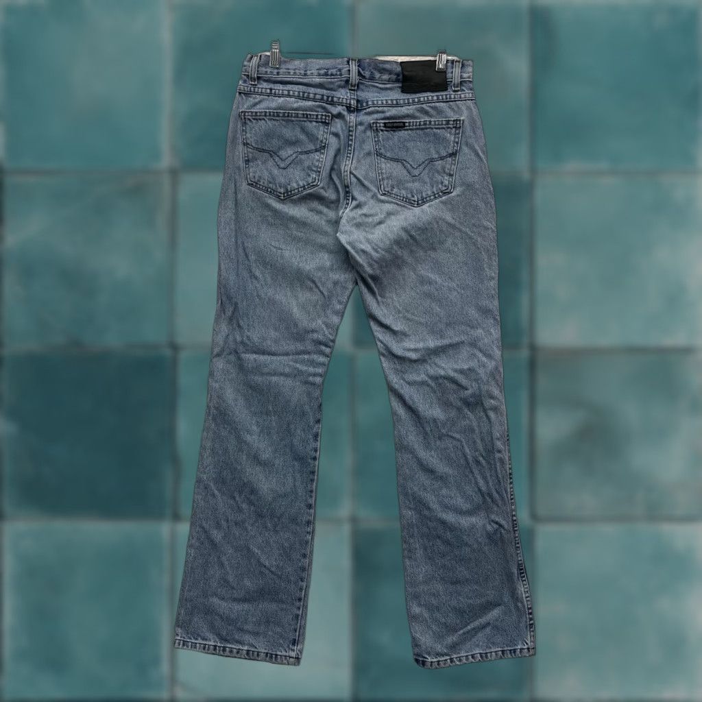 Harley Davidson VINTAGE Harley Davidson Jeans Bootcut Tall Womens 12 Long Light Wash Mid Rise Blue 1990s Mens? Size 34" / US 12 / IT 48 - 1 Thumbnail