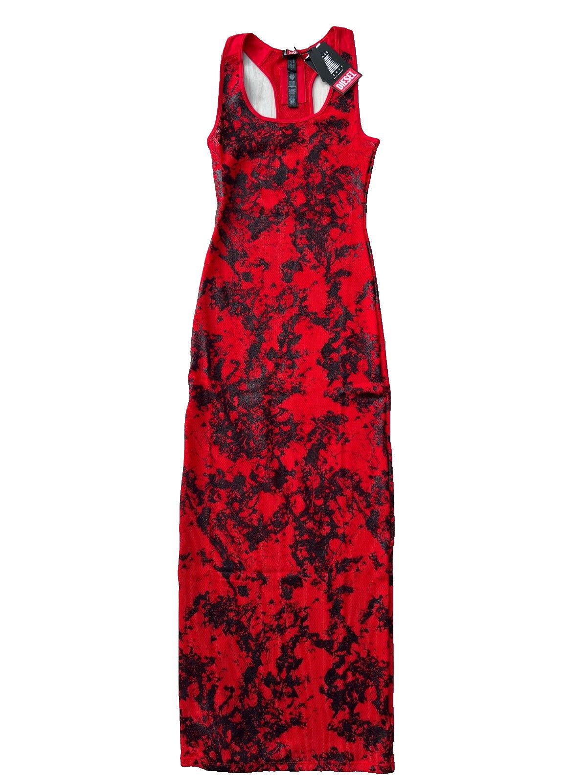 Diesel Diesel x Savage Fenty Rihanna Fishnet Sleep Slip Dress Red M Size M / US 6-8 / IT 42-44 - 4 Thumbnail