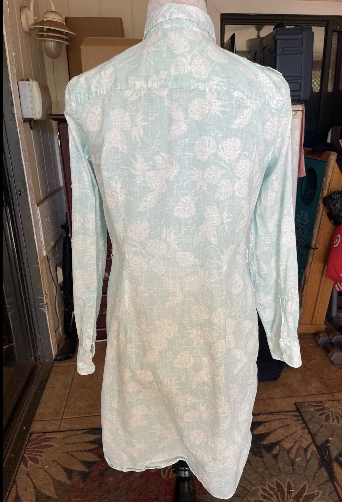 Reyn Spooner Reyn Spooner Floral Hawaiian Dress Green Botton Women's 8 Size M / US 6-8 / IT 42-44 - 2 Thumbnail