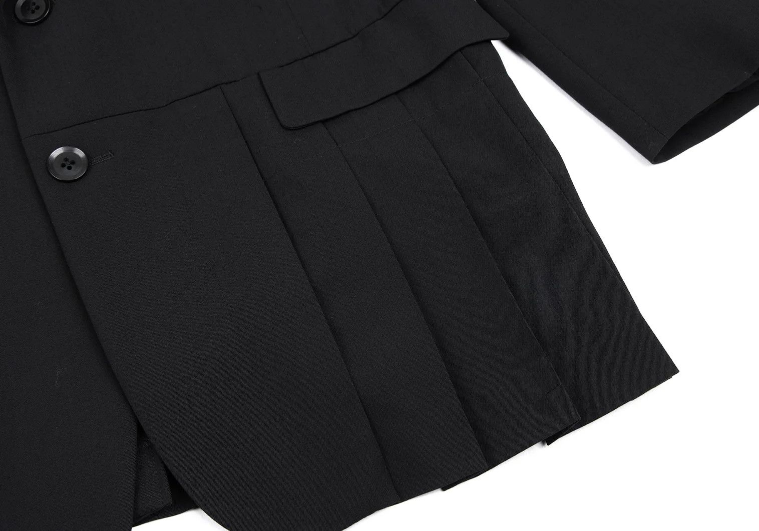 Yohji Yamamoto Yohji Yamamoto Wool Gabardine Jacket Black 2 Size US M / EU 48-50 / 2 - 12 Thumbnail