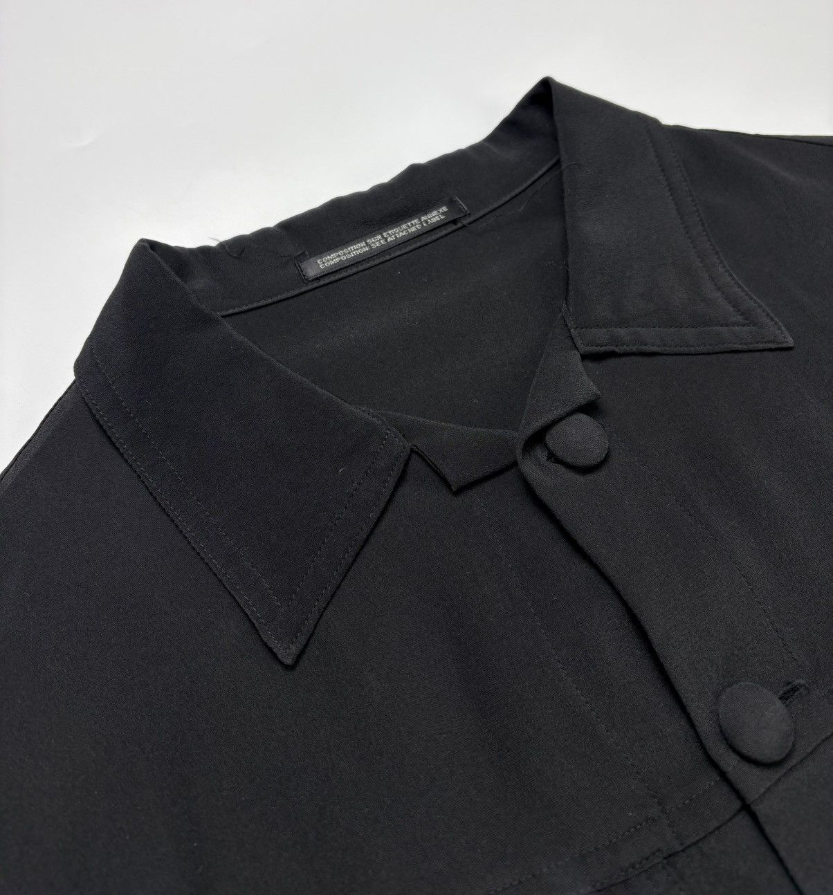 Yohji Yamamoto Archive Yohji Yamamoto Silk Buttoned Jacket Size S / US 4 / IT 40 - 4 Thumbnail