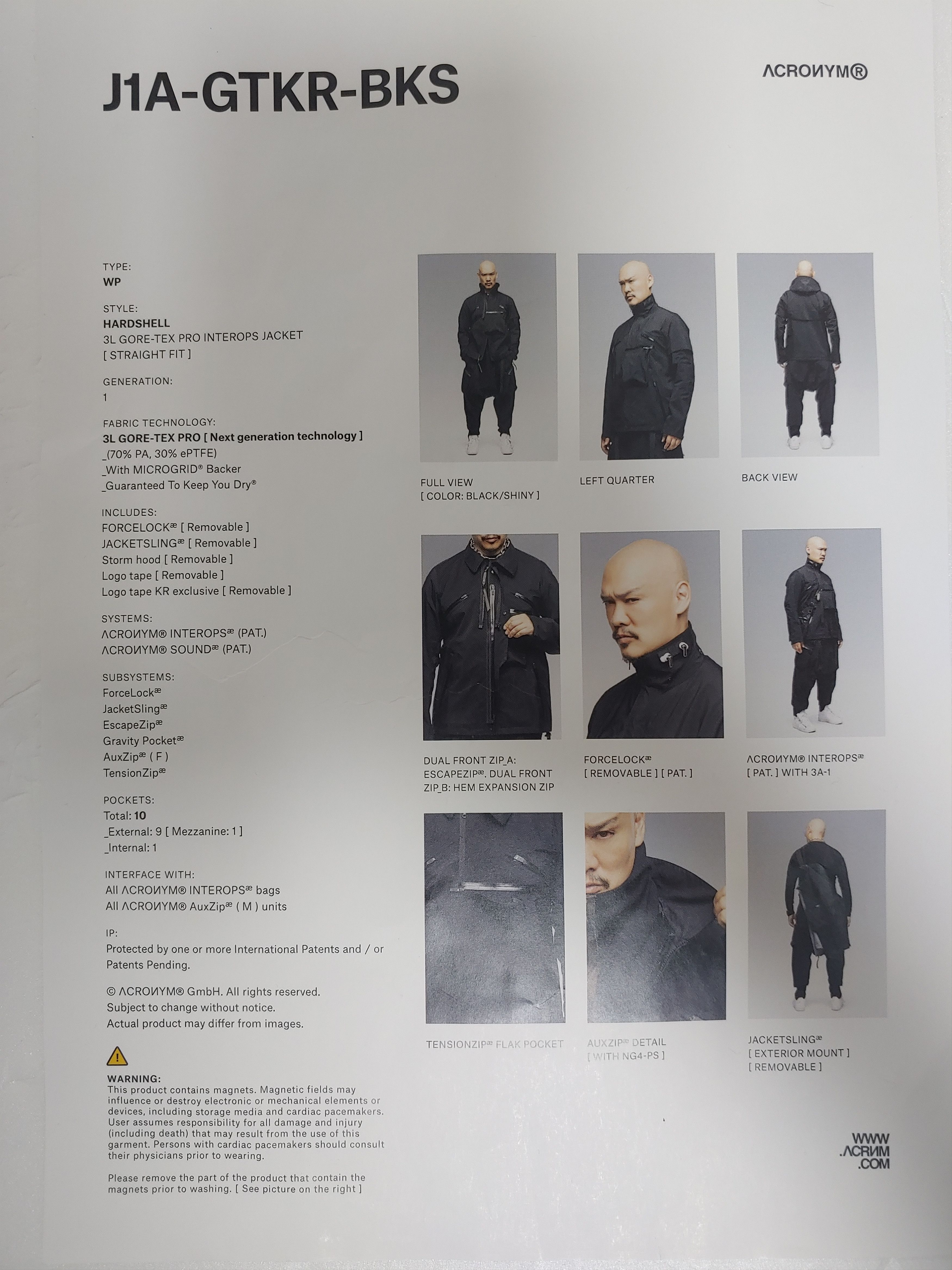 Acronym J1A-GTKR Size US M / EU 48-50 / 2 - 5 Thumbnail