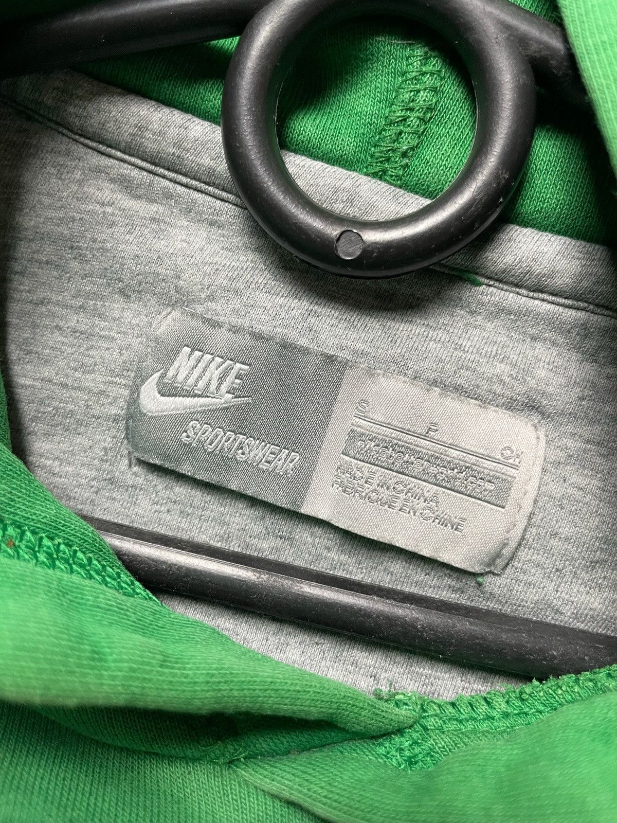 Nike × Vintage Vintage Nike Green hoodie size S big logo Size US S / EU 44-46 / 1 - 4 Thumbnail