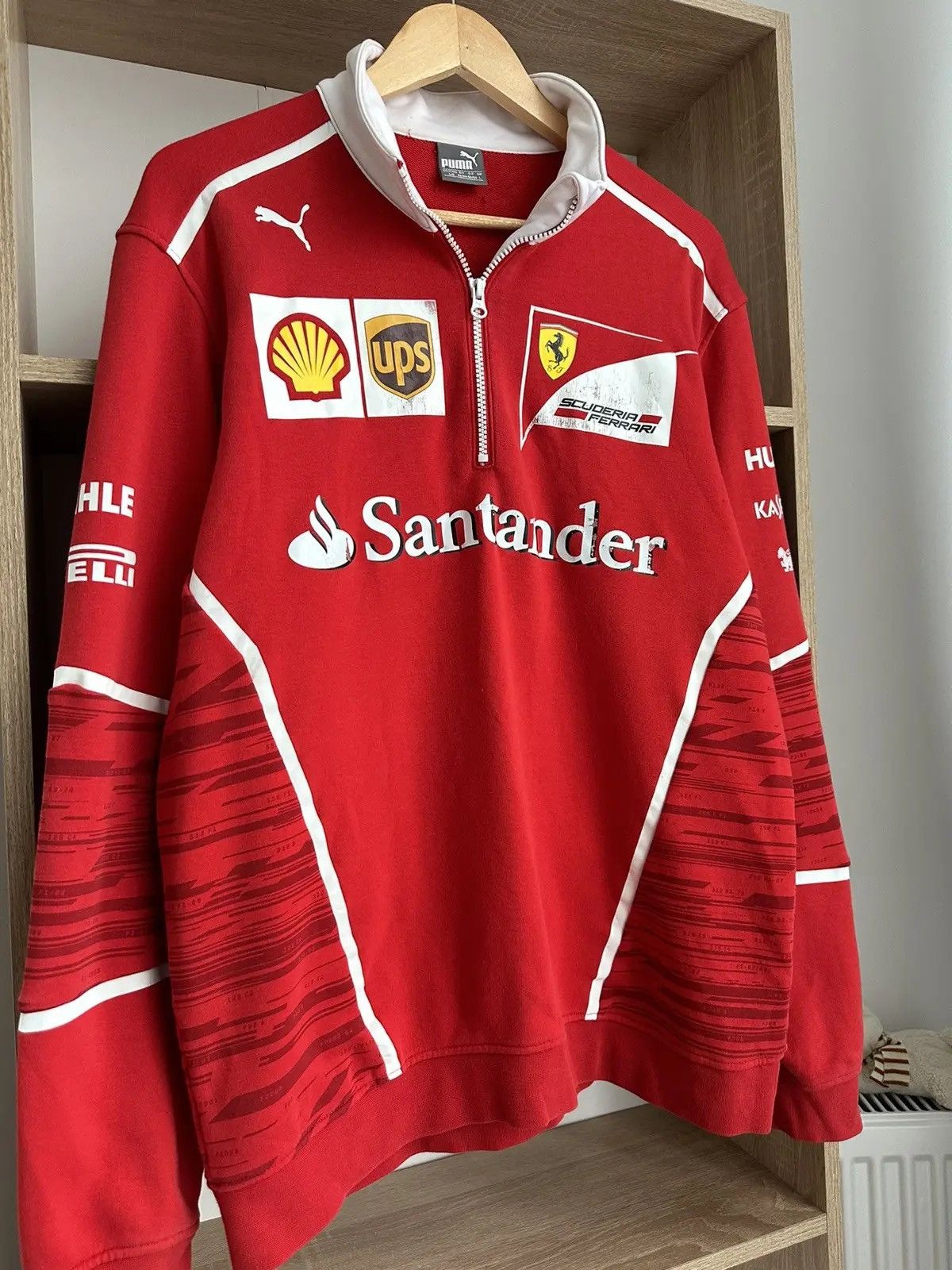 Ferrari × Vintage Vintage Ferrari Racing Rugby Sweatshirt Red Formula Uno Size US L / EU 52-54 / 3 - 8 Thumbnail