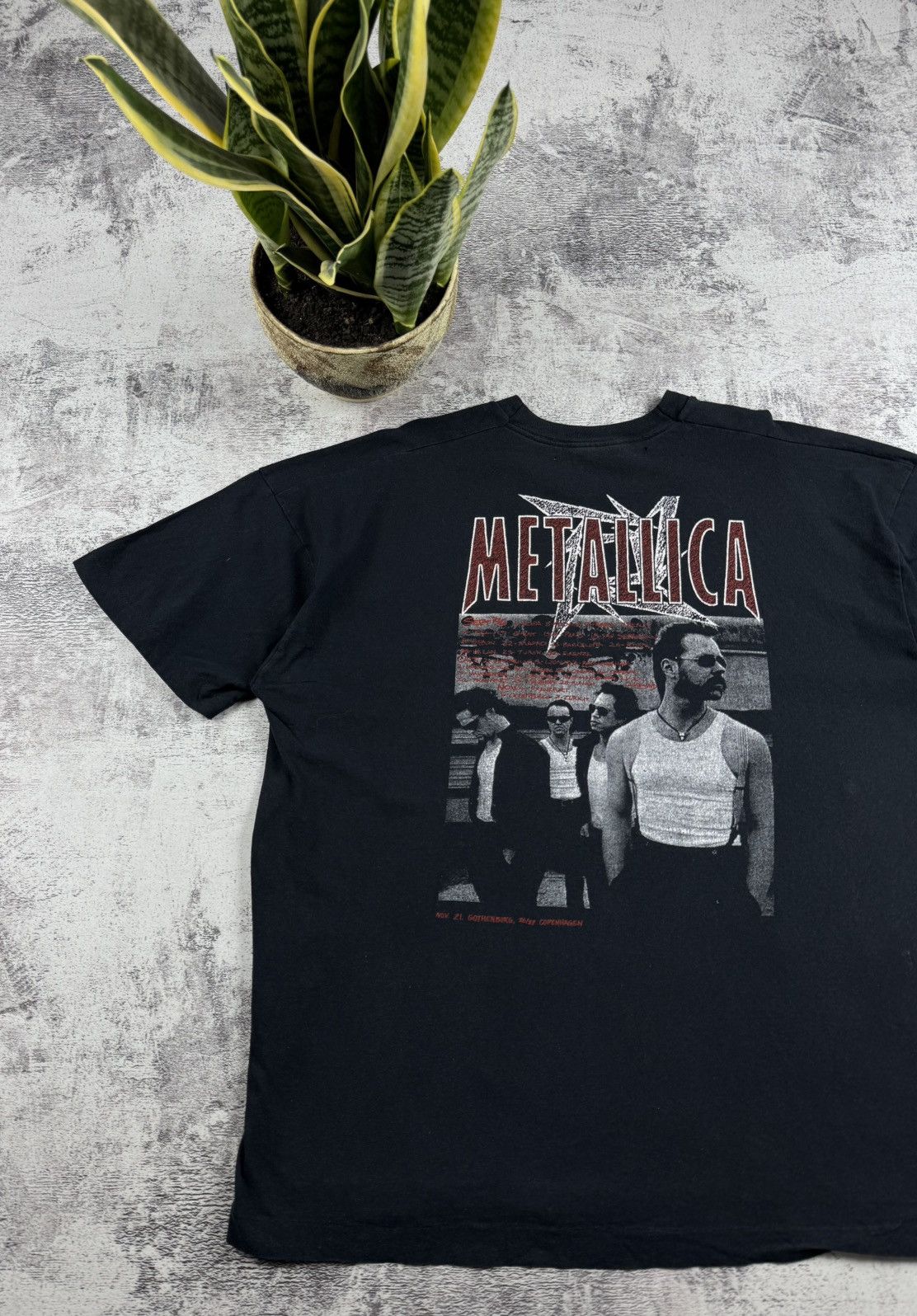 Metallica Metallica USA 1995 1996 Rock Rap Hip Hop Faded T Shirt Tee Size US XL / EU 56 / 4 - 3 Thumbnail
