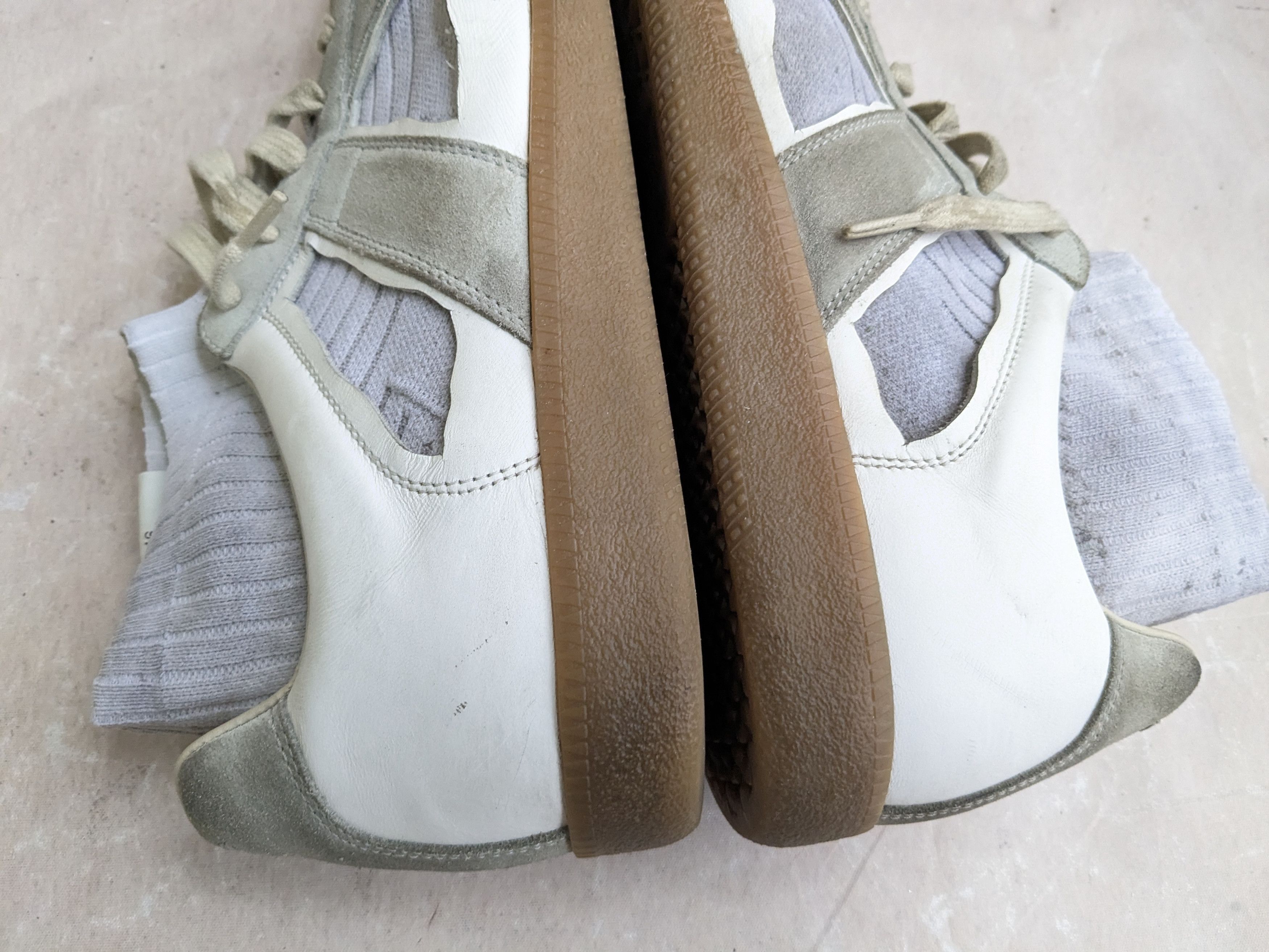 Maison Margiela Maison Margiela GAT Replica White Gray Sock 13 46 Size US 13 / EU 46 - 9 Thumbnail