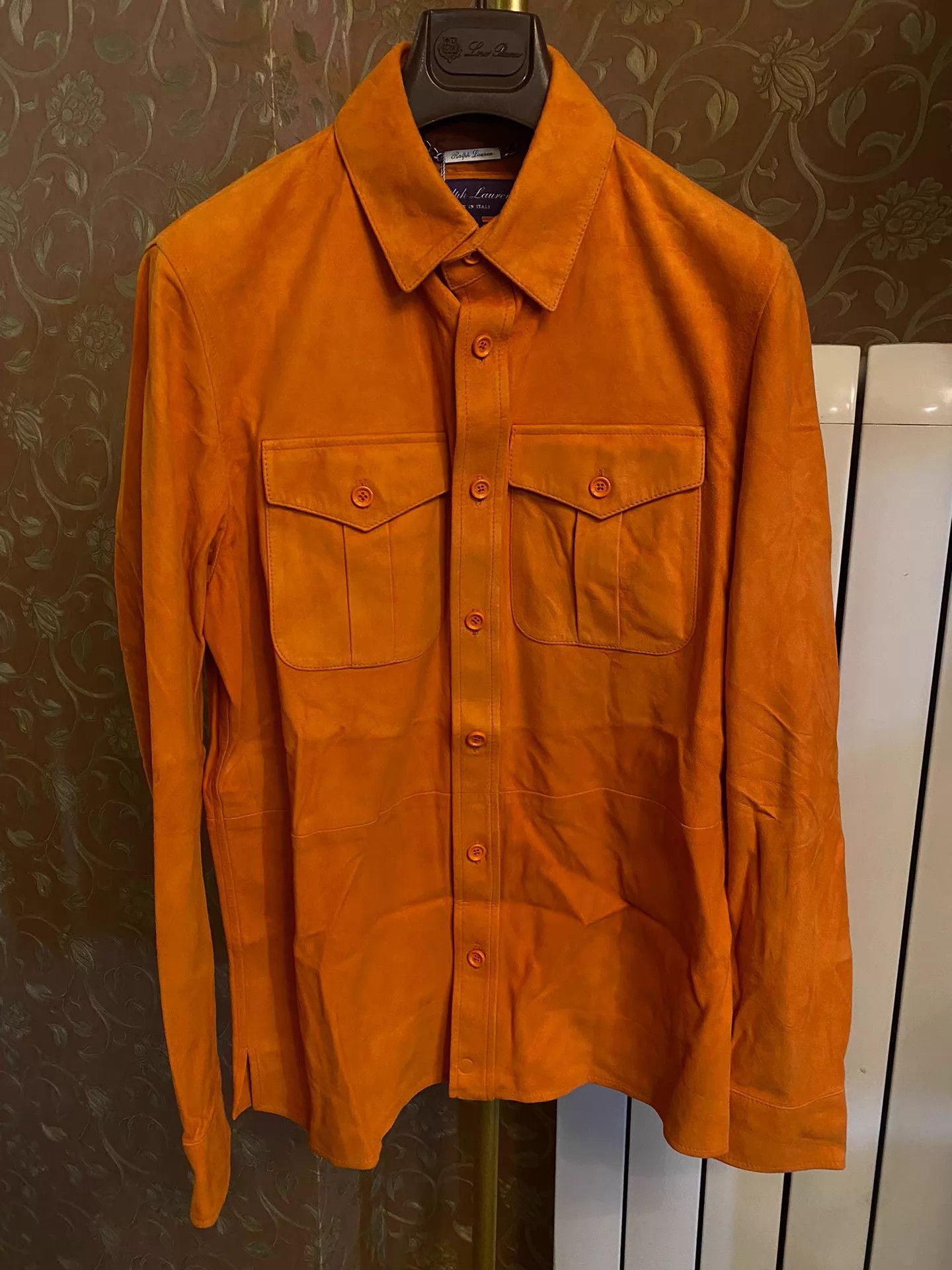 Polo Ralph Lauren RRL Purple Label Italian Lambskin Leather Shirt M Size US M / EU 48-50 / 2 - 1 Thumbnail