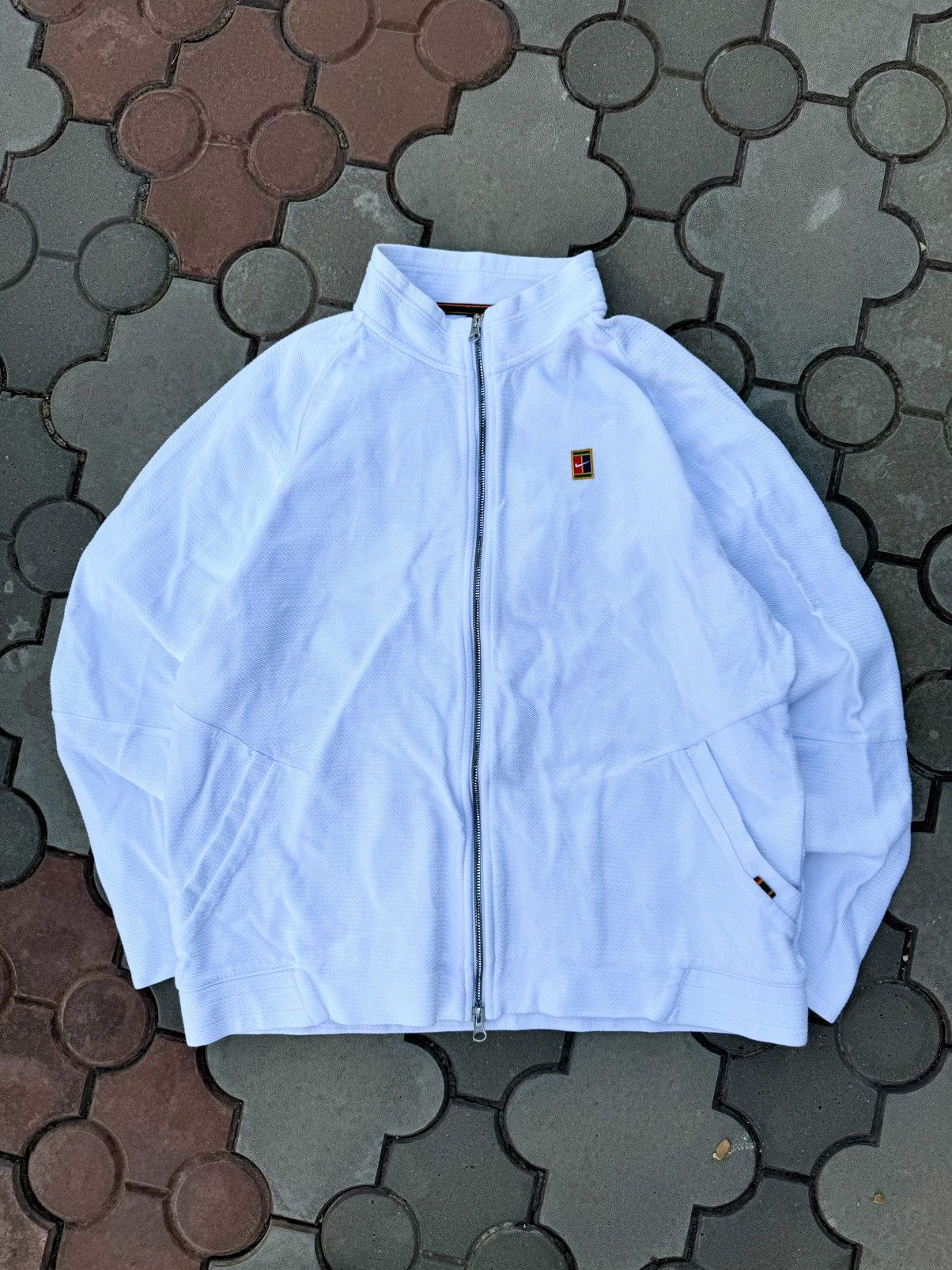 Nike × Vintage Vintage Nike Court Swoosh Zip Hoodie Y2K Size US L / EU 52-54 / 3 - 1 Thumbnail