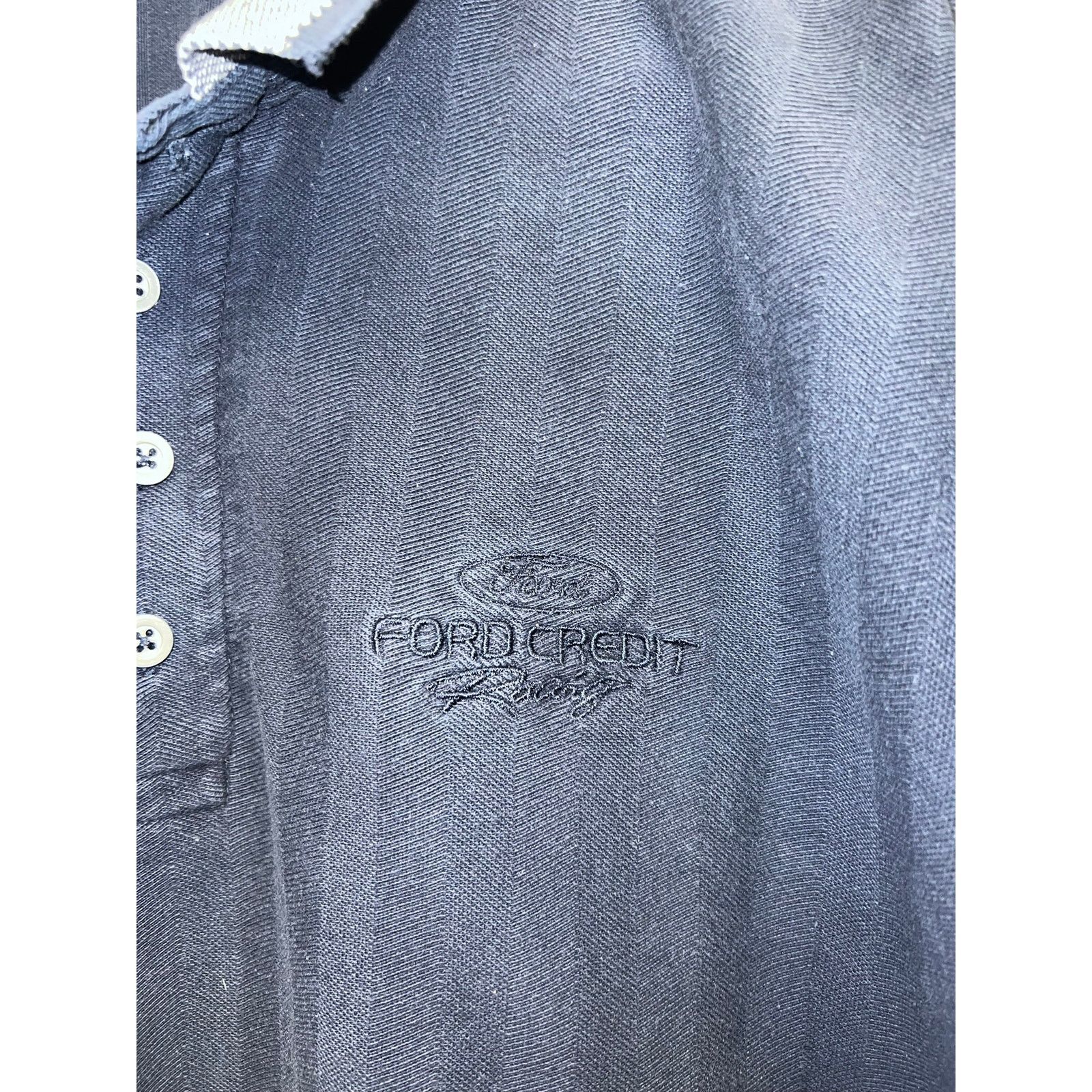 Vintage Vintage Ford Racing Polo Shirt Credit Race Blue Top XL VTG Size US XL / EU 56 / 4 - 4 Thumbnail