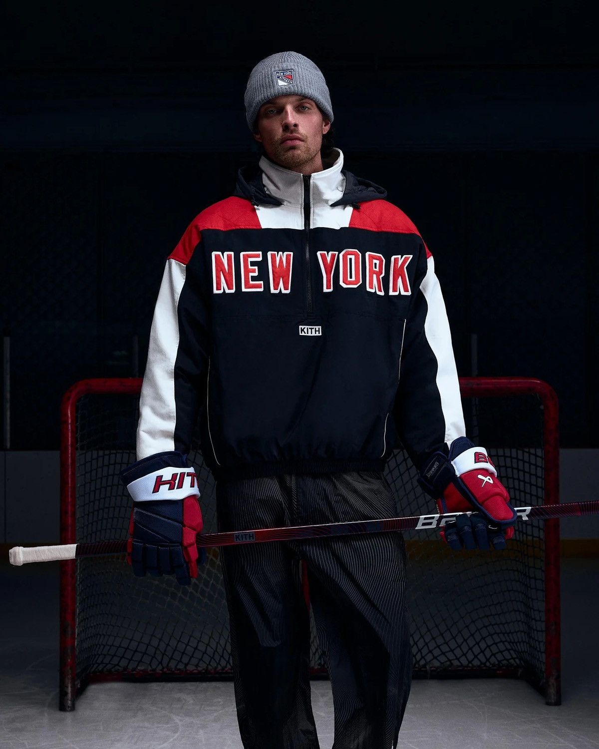 Kith × NHL Kith x New York Rangers Quarter Zip Anorak - Black *SAMPLE* Size US L / EU 52-54 / 3 - 2 Thumbnail