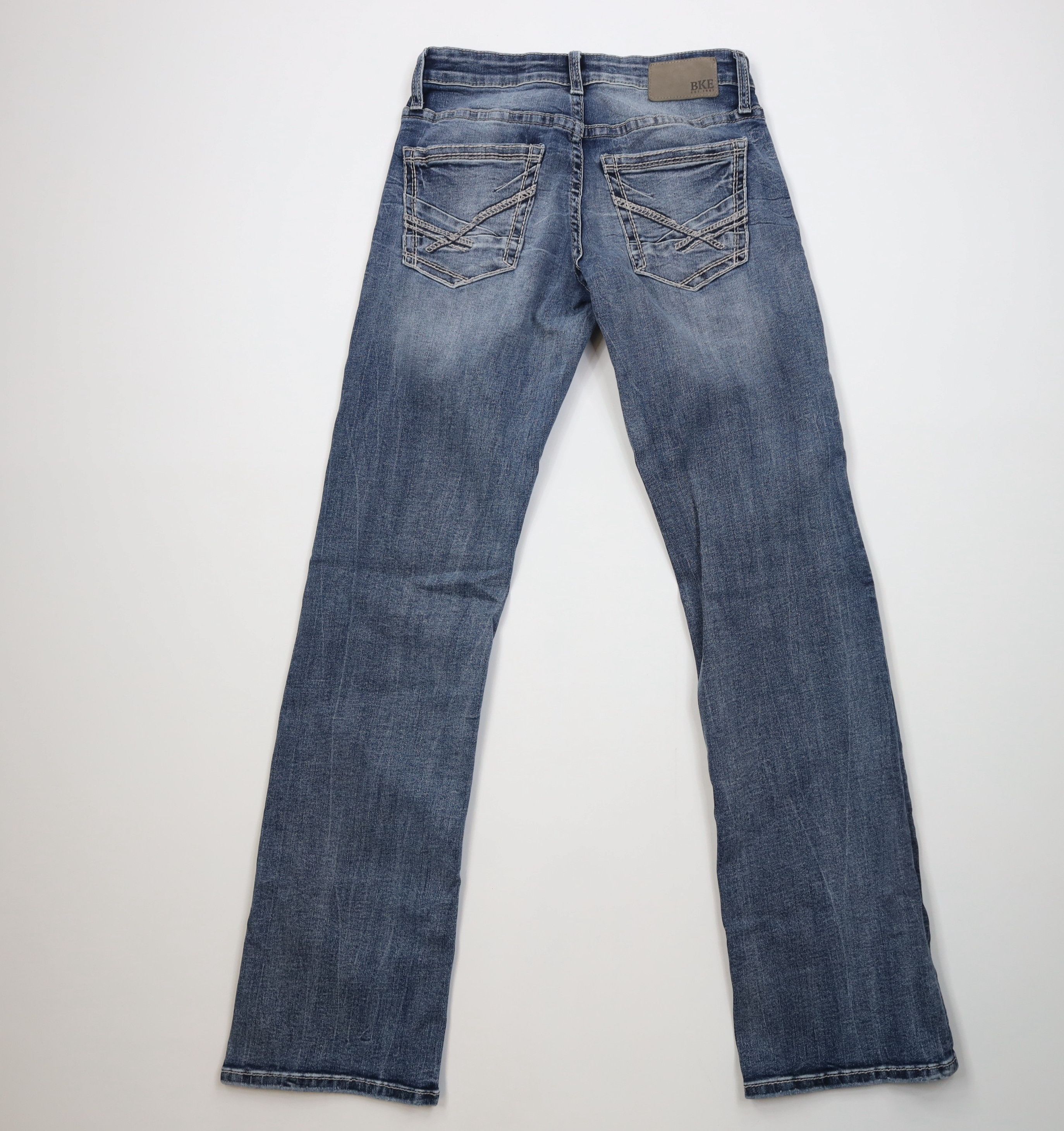 Vintage Buckle BKE Stitch Stretch Jake Bootcut Denim Jeans Blue Size US 28 / EU 44 - 7 Thumbnail