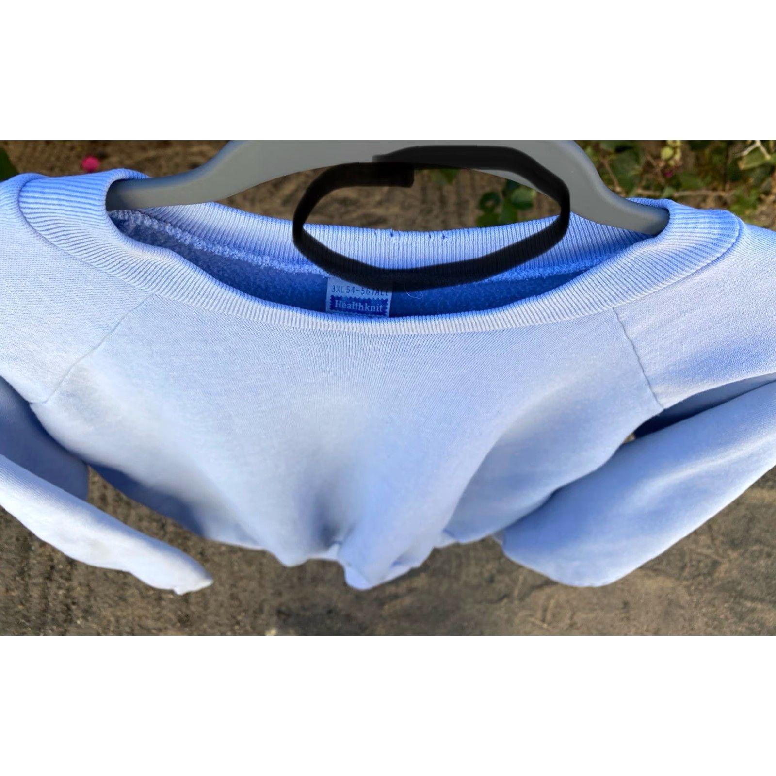 Vintage VINTAGE Healthknit Sweatshirt 3XL Blue Raglan Long Sleeve Pullover Cotton Blend Mens Women Seller Details Size US XXL / EU 58 / 5 - 3 Thumbnail