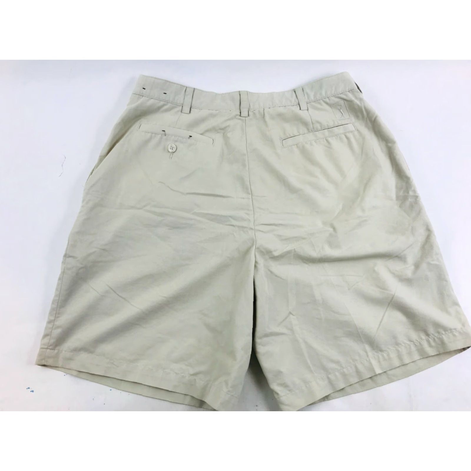 PGA Tour PGA TOUR Chino Golfing Shorts Men's Size 34 Khaki Outdoor Flat Front Pockets Size US 34 / EU 50 - 2 Thumbnail