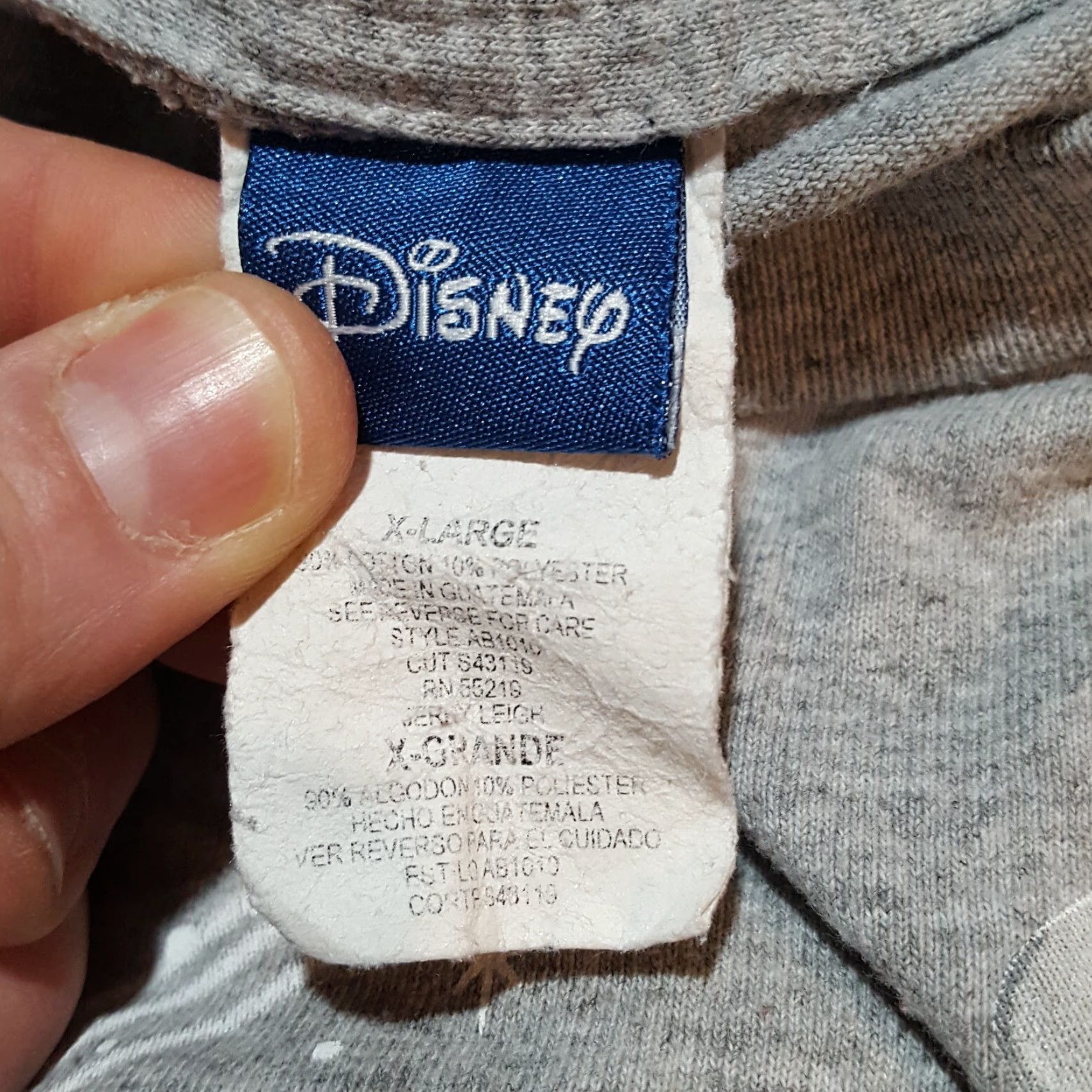 Disney VINTAGE Disney World Florida Mickey Goofy T Shirt Mens XL Gray 90s Cartoon Retro SVG Embroidered Logo Shirt Mens Size US XL / EU 56 / 4 - 7 Thumbnail