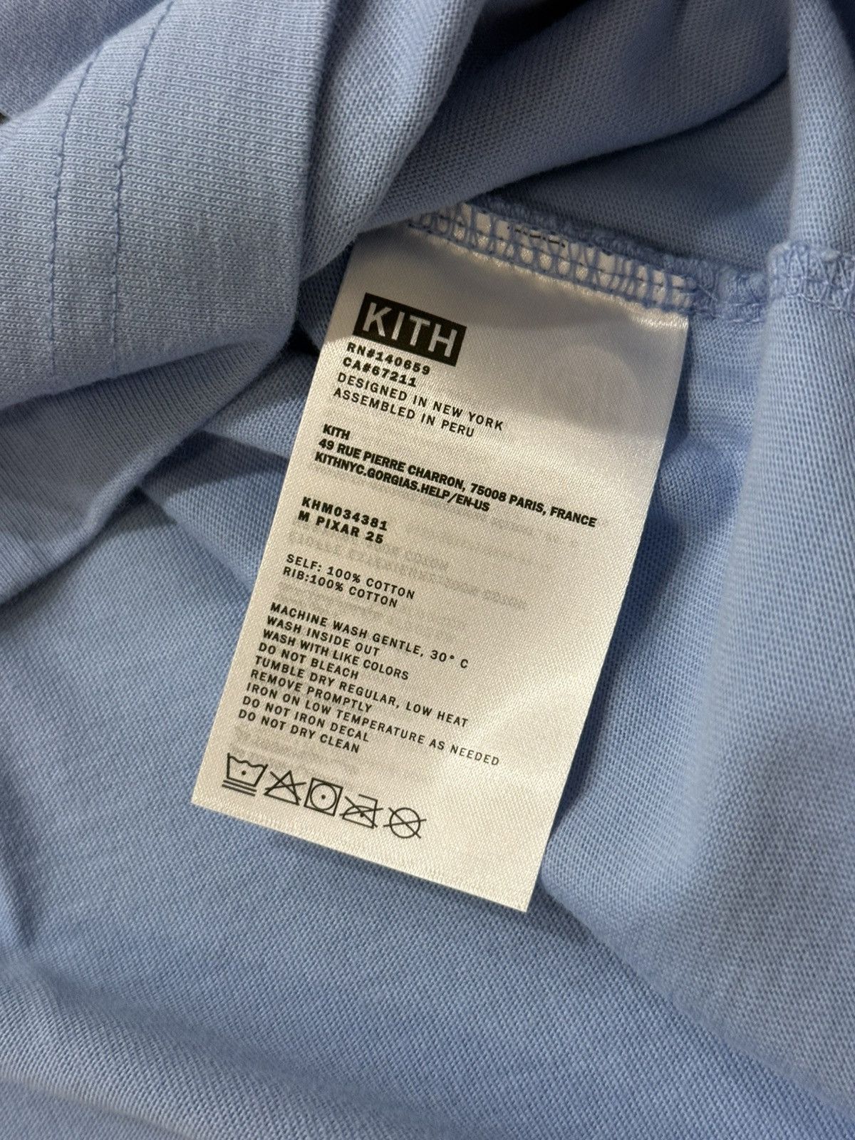 Disney × Kith Men's KITH Disney Pixar Up Vintage Tee Orbit Blue Sz L Large Size US L / EU 52-54 / 3 - 3 Thumbnail