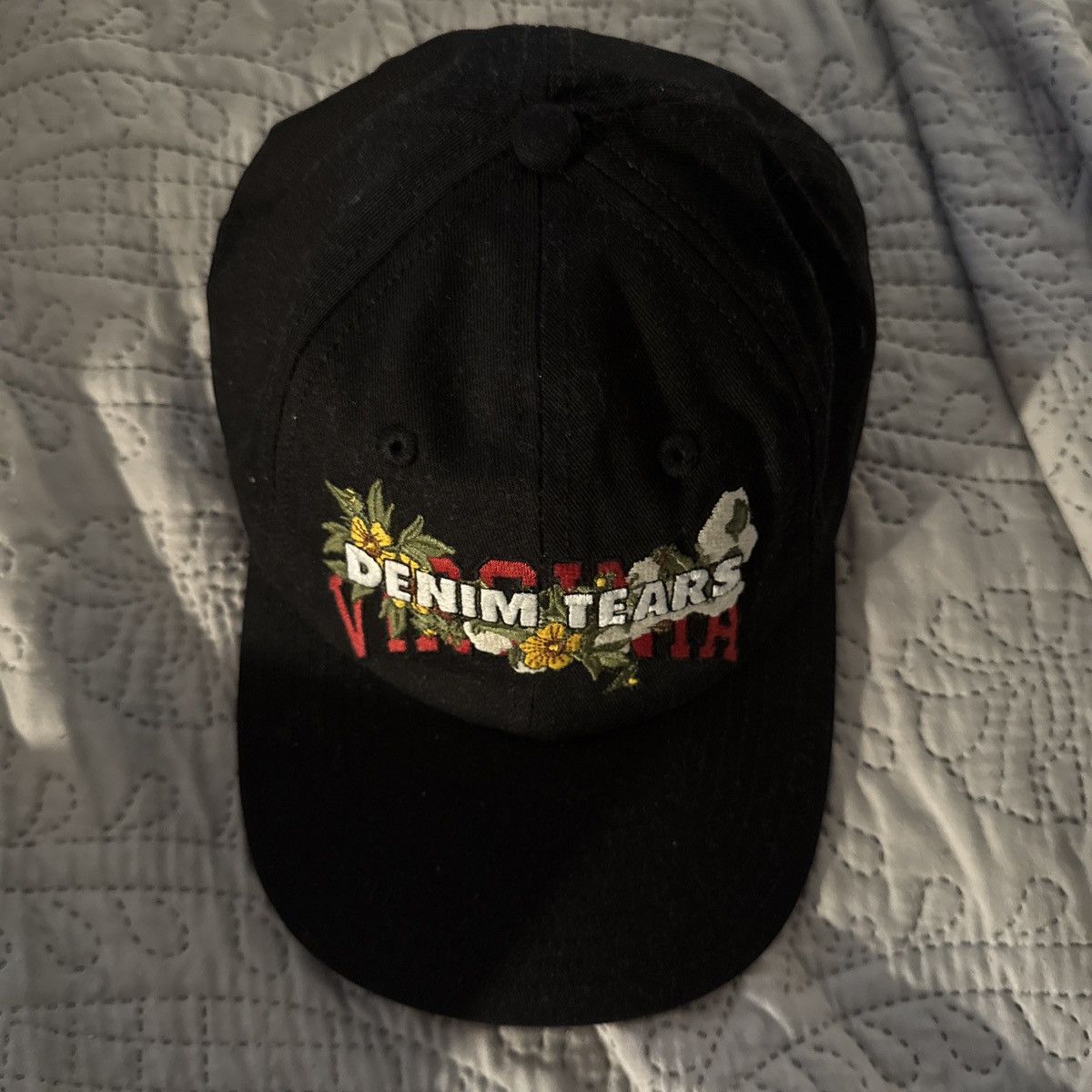 DENIM TEARS × Levi's Denim Tears X Levis Peace Patchwork Hat | Grailed