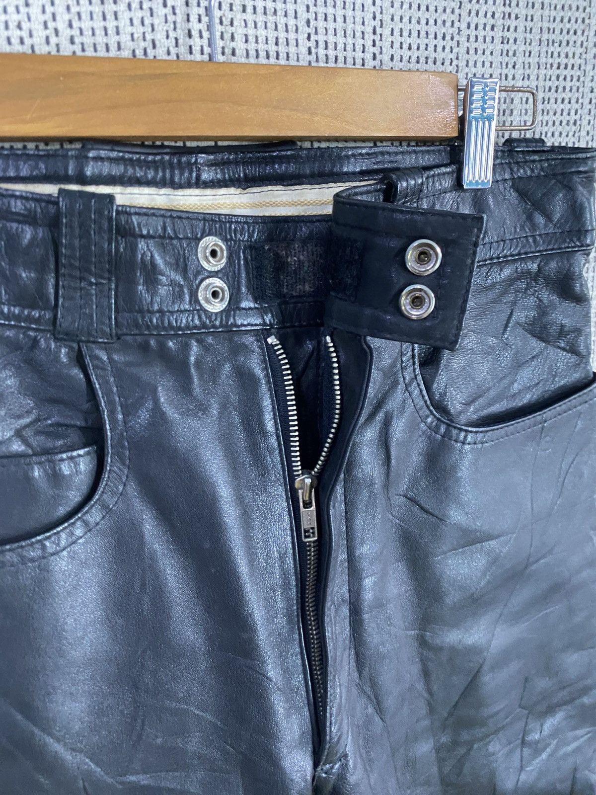 Genuine Leather Vintage 80s komine leather biker pant 100% leather Size US 30 / EU 46 - 8 Thumbnail