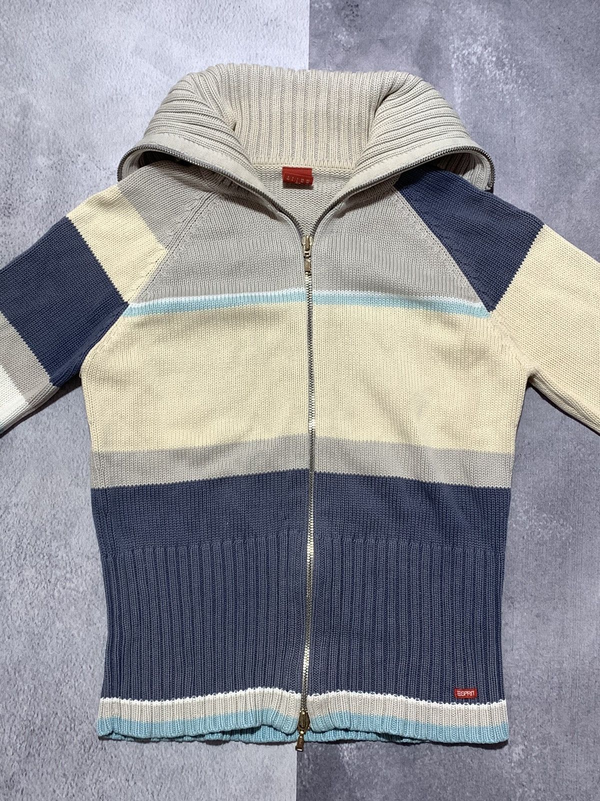 Japanese Brand × Vintage Vintage Y2K Japanese zip up sweater streetwear size M Size M / US 6-8 / IT 42-44 - 4 Thumbnail