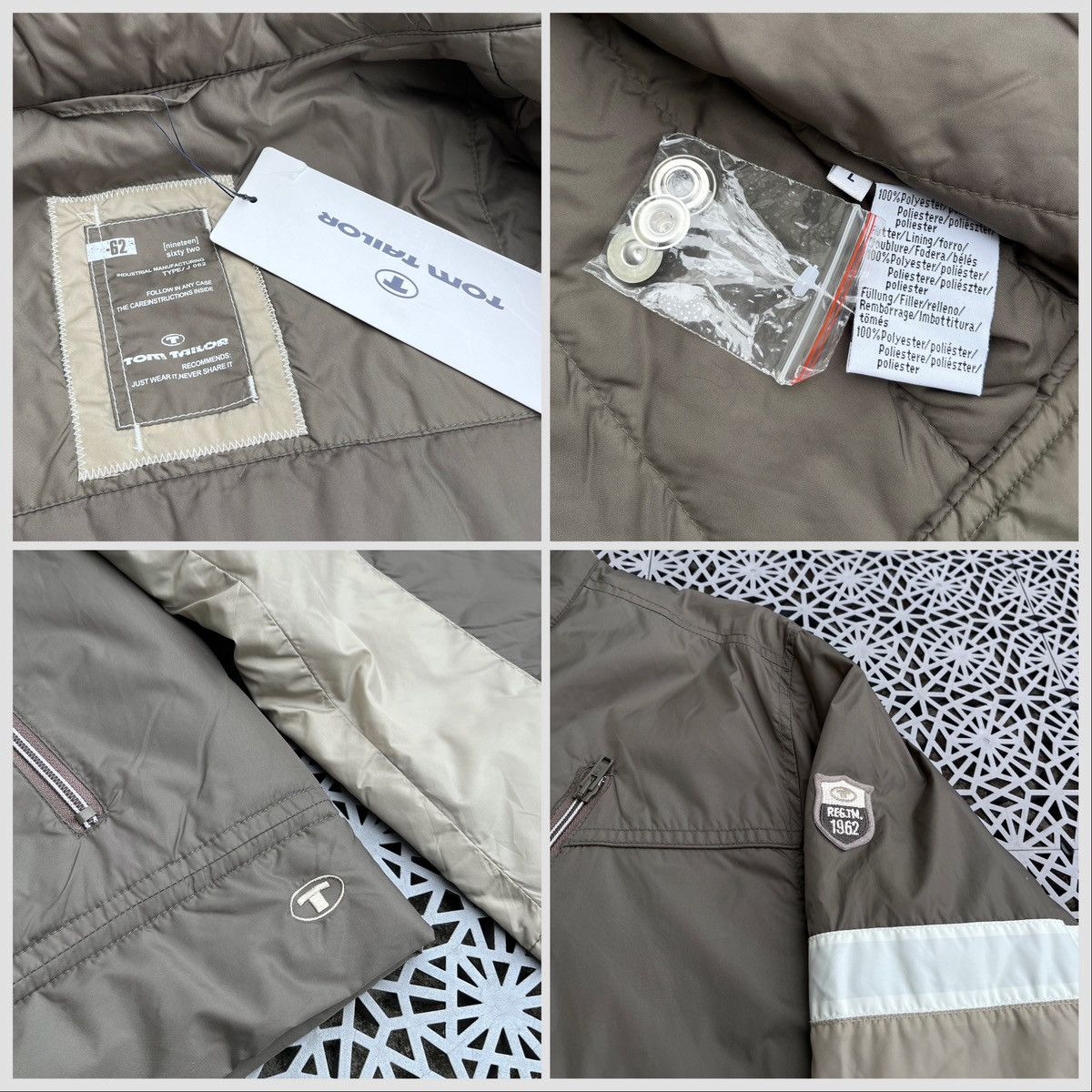 Tom Tailor 🔥New Vintage 2000’s TOM TAILOR Biker Y2K Jacket Size US L / EU 52-54 / 3 - 6 Thumbnail