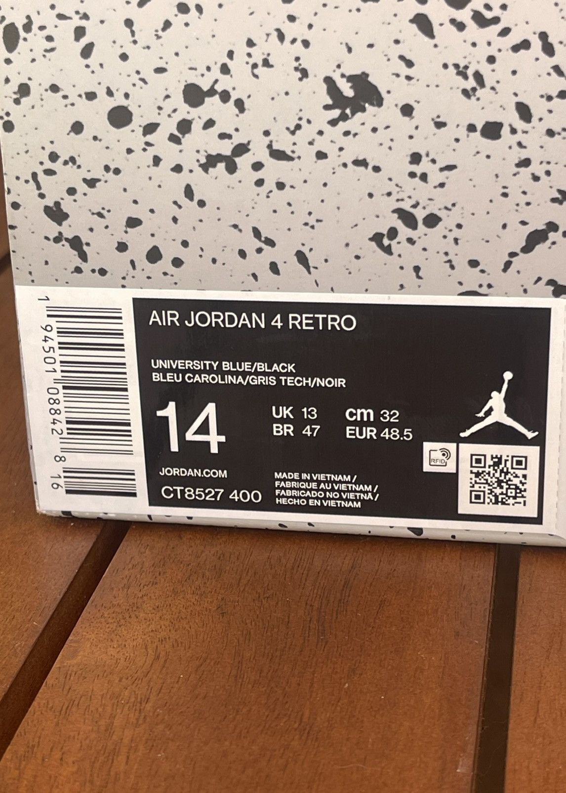 Jordan Brand Air Jordan 4 Retro University Blue Colorway Size US 14 / EU 47 - 8 Thumbnail