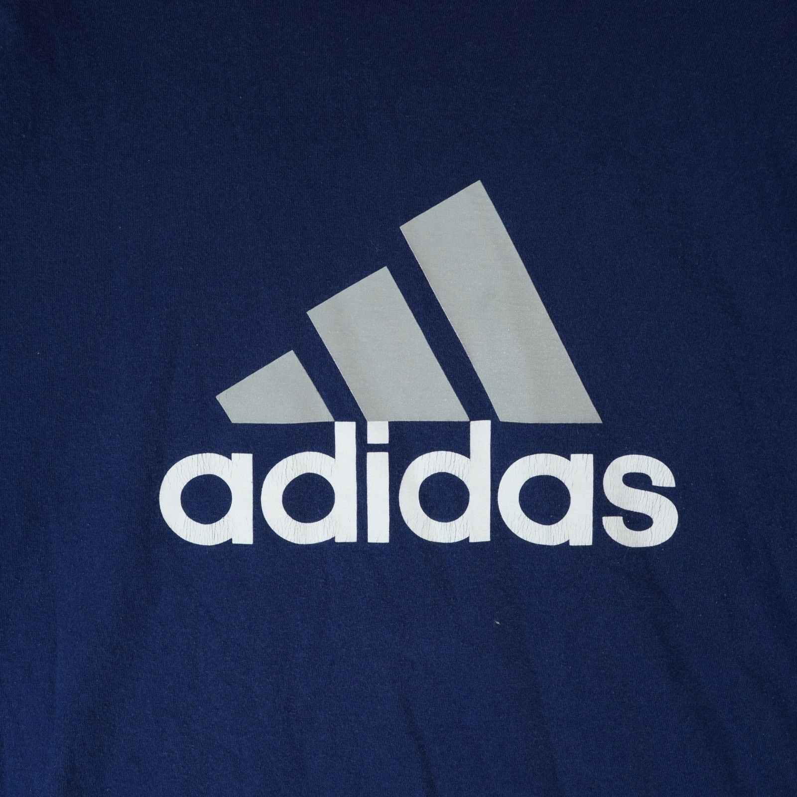 Adidas Vintage Adidas T-Shirt Mens XL Navy Blue 3 Stripe Logo Size US XL / EU 56 / 4 - 3 Thumbnail