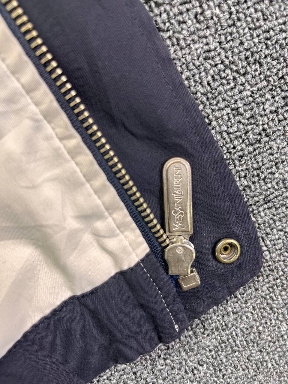 Yves Saint Laurent Vintage Yves Saint Laurent Luxury Zip Up Trashed Jacket Size US M / EU 48-50 / 2 - 10 Thumbnail