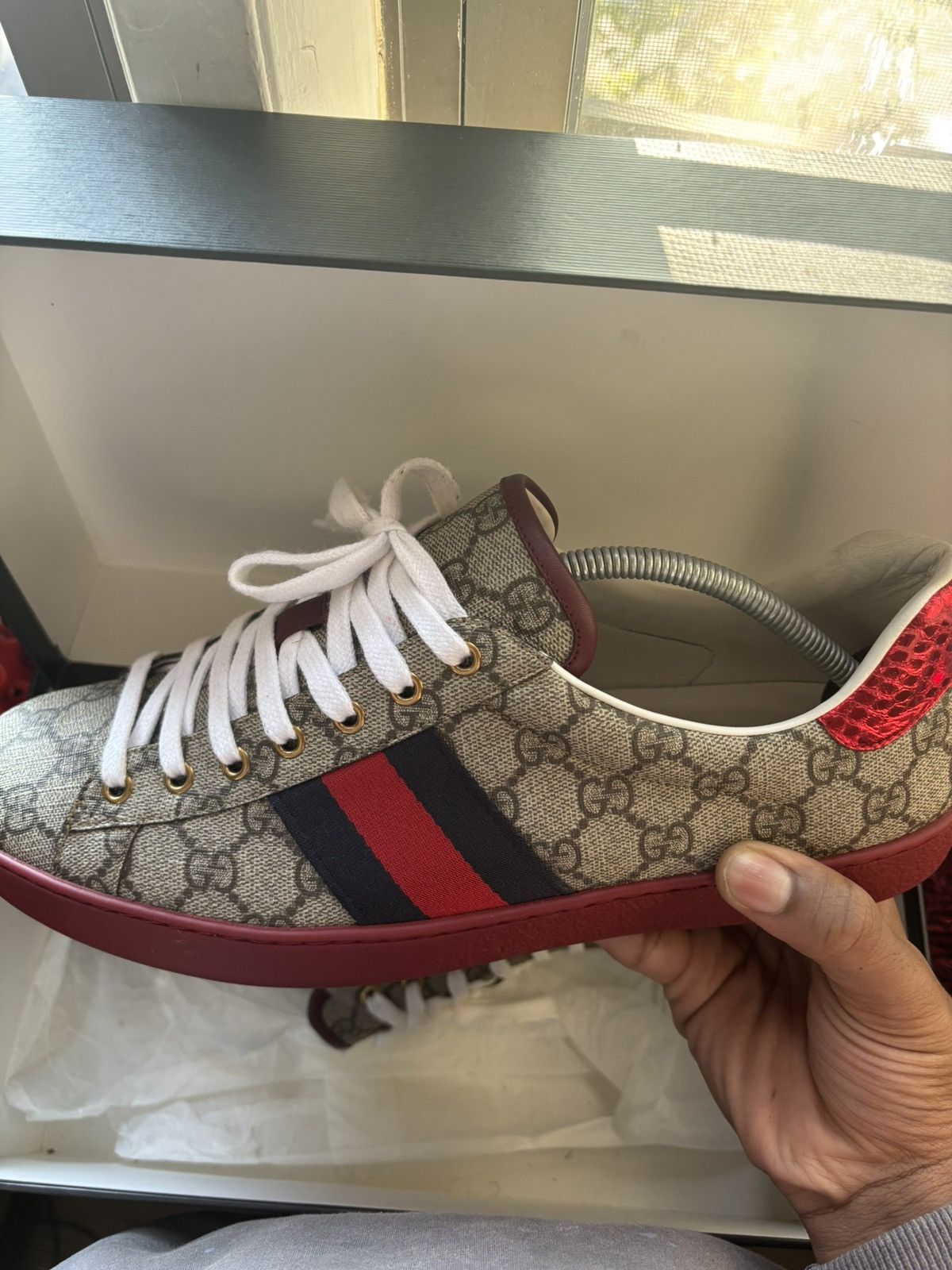 Gucci Gucci Ace GG Supreme Size US 11.5 / EU 44-45 - 1 Thumbnail