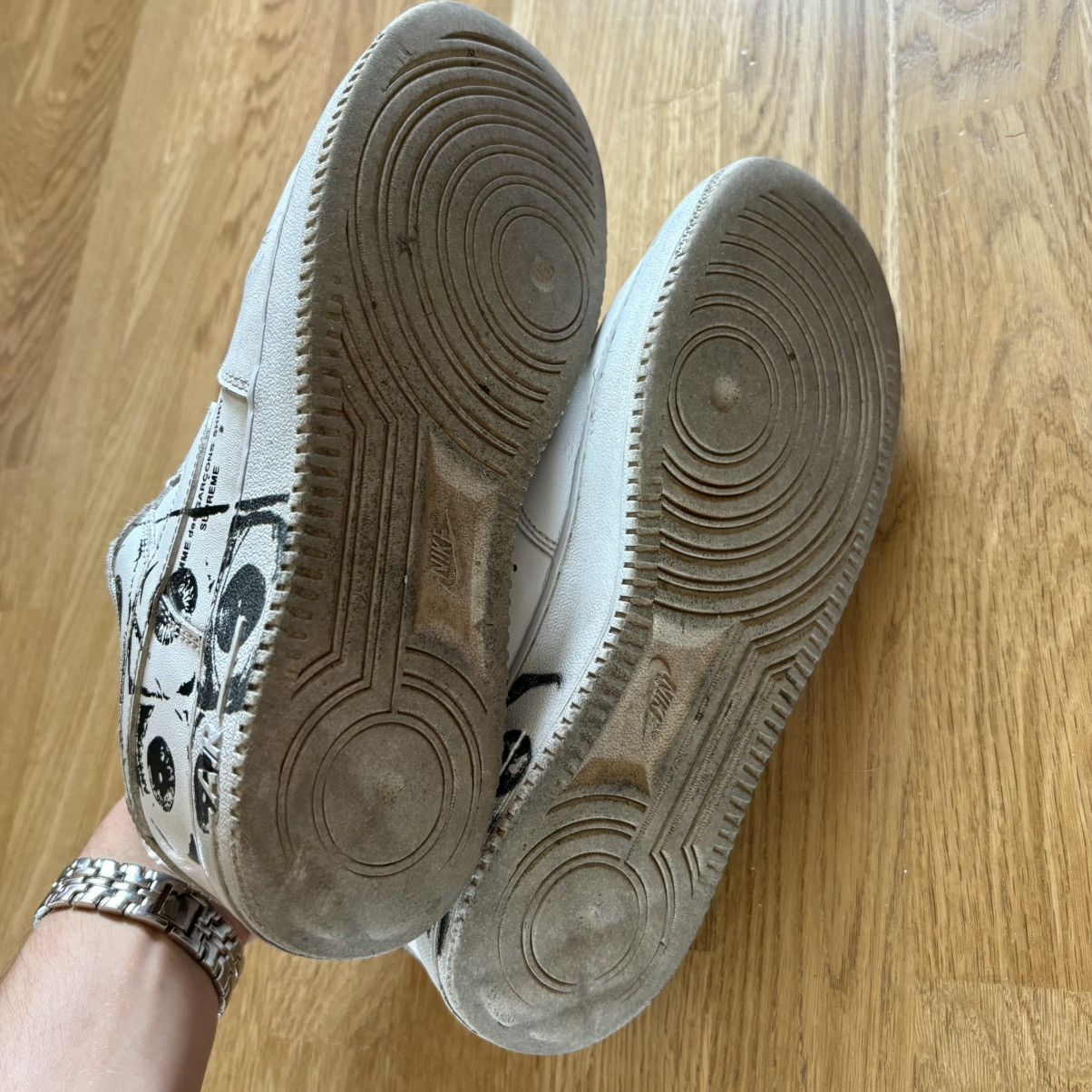 Nike CDG Comme Des Garcons Supreme White Air Force 1 Size US 8.5 / EU 41-42 - 8 Thumbnail