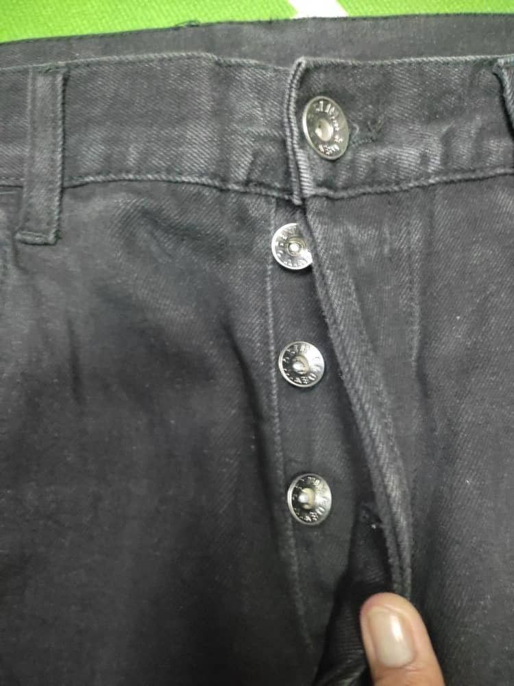 Vintage DENIM JEANS BLACK Size US 40 / EU 56 - 3 Thumbnail