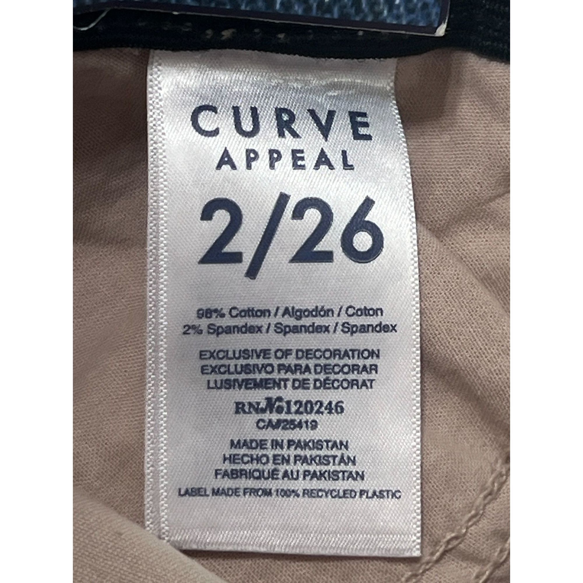Other Curve Appeal - Women's Pants High Waist Comfort Skinny - Bei Size 26" / US 2 / IT 38 - 9 Thumbnail