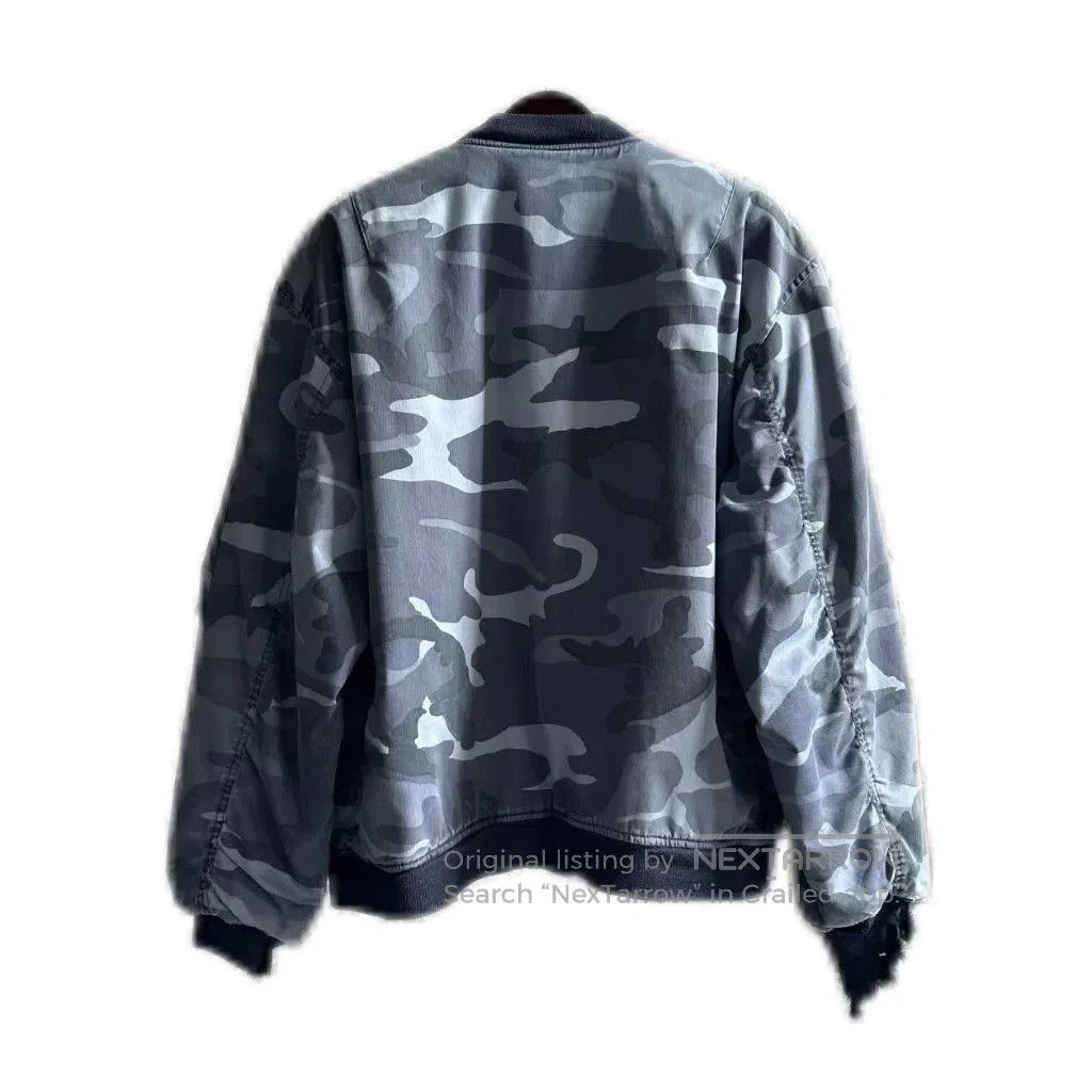 Vintage Vintage 90s Navy Camouflage Bomber. Size US M / EU 48-50 / 2 - 2 Thumbnail