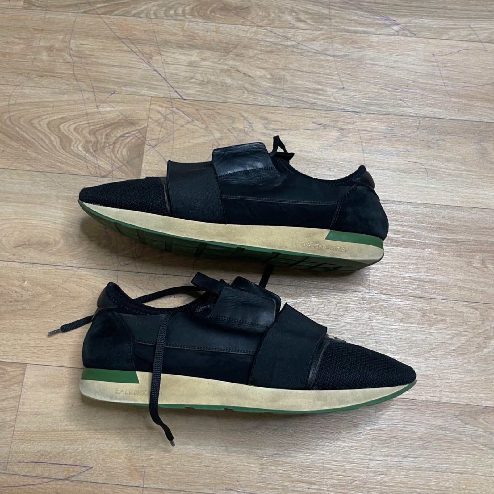 Balenciaga BALENCIAGA RUNNER Sneakers TRAINERS SHOES Black Leather Men Size US 10 / EU 43 - 6 Thumbnail