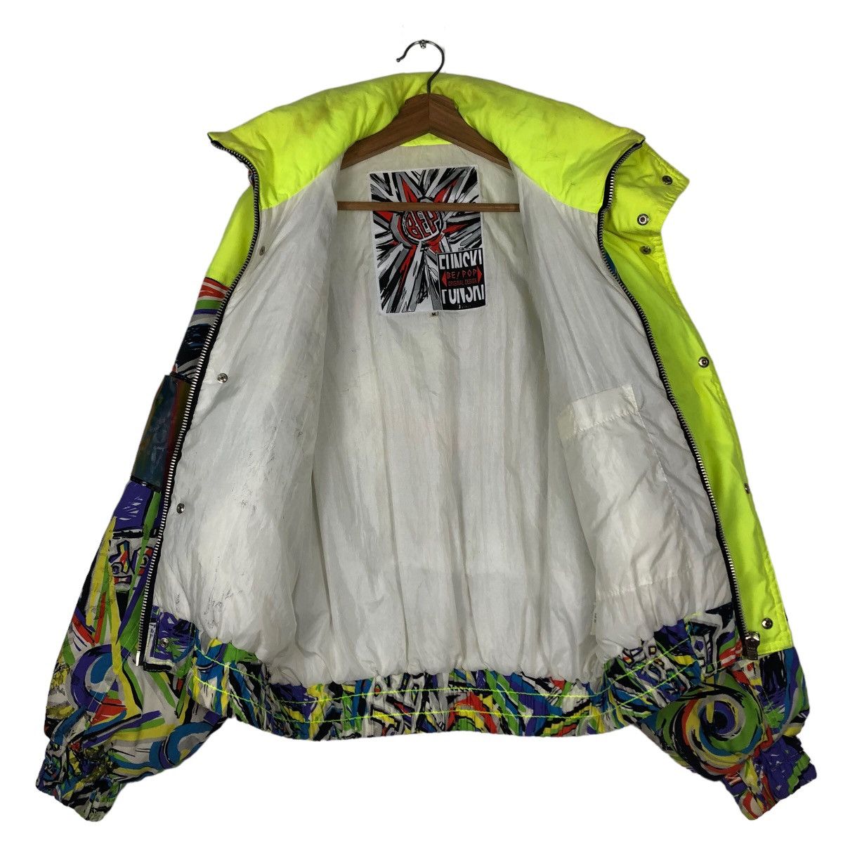 Japanese Brand 🔥Vintage Bomber Jacket Ski Be Pop Japan Colour Full Design Size US M / EU 48-50 / 2 - 11 Thumbnail
