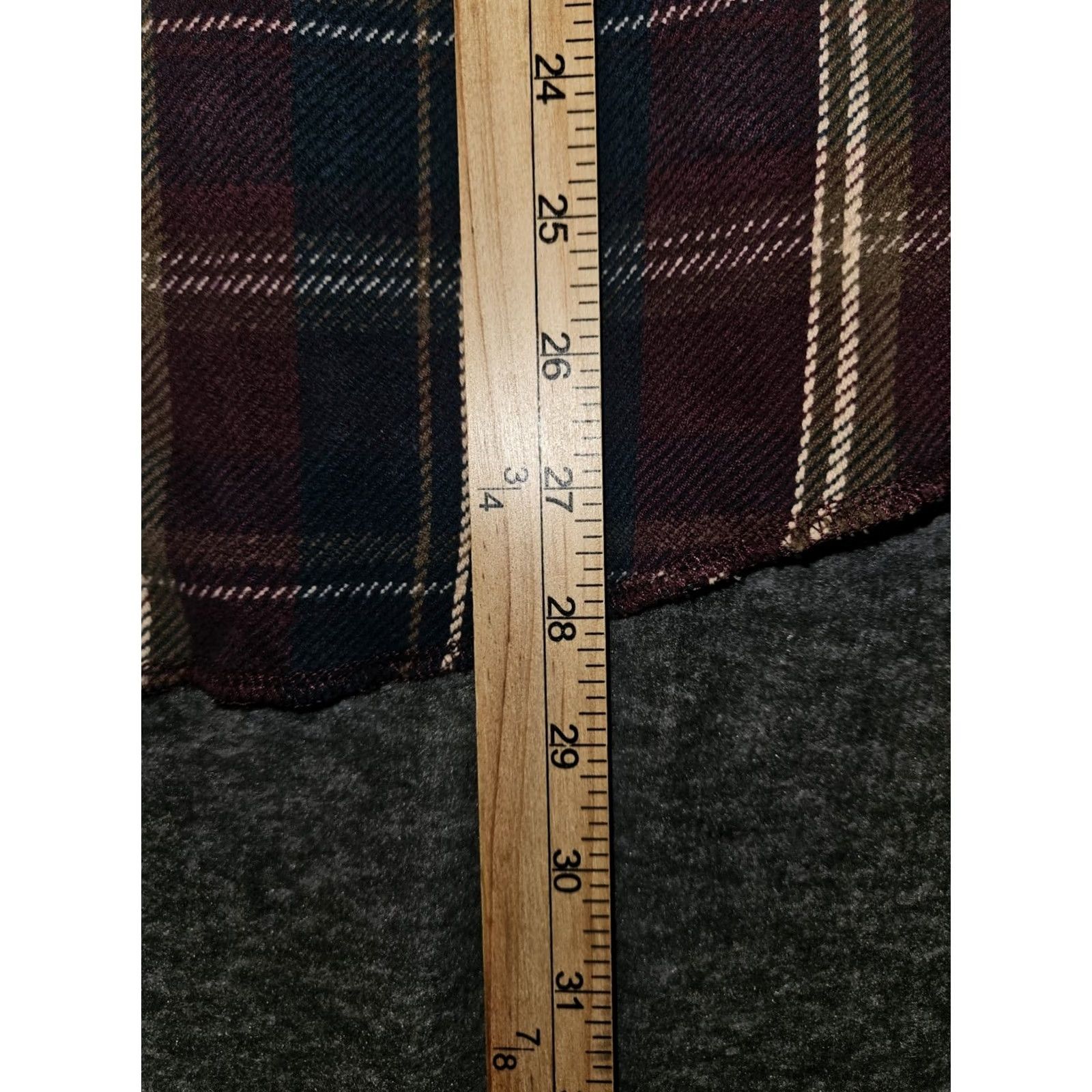 Wrangler VINTAGE Wrangler Flannel Shacket Men XL Plaid Long Sleeve Snap Cowboy Retro Surged Hem Pockets Easy Care Button-Up Collection Size US XL / EU 56 / 4 - 4 Thumbnail