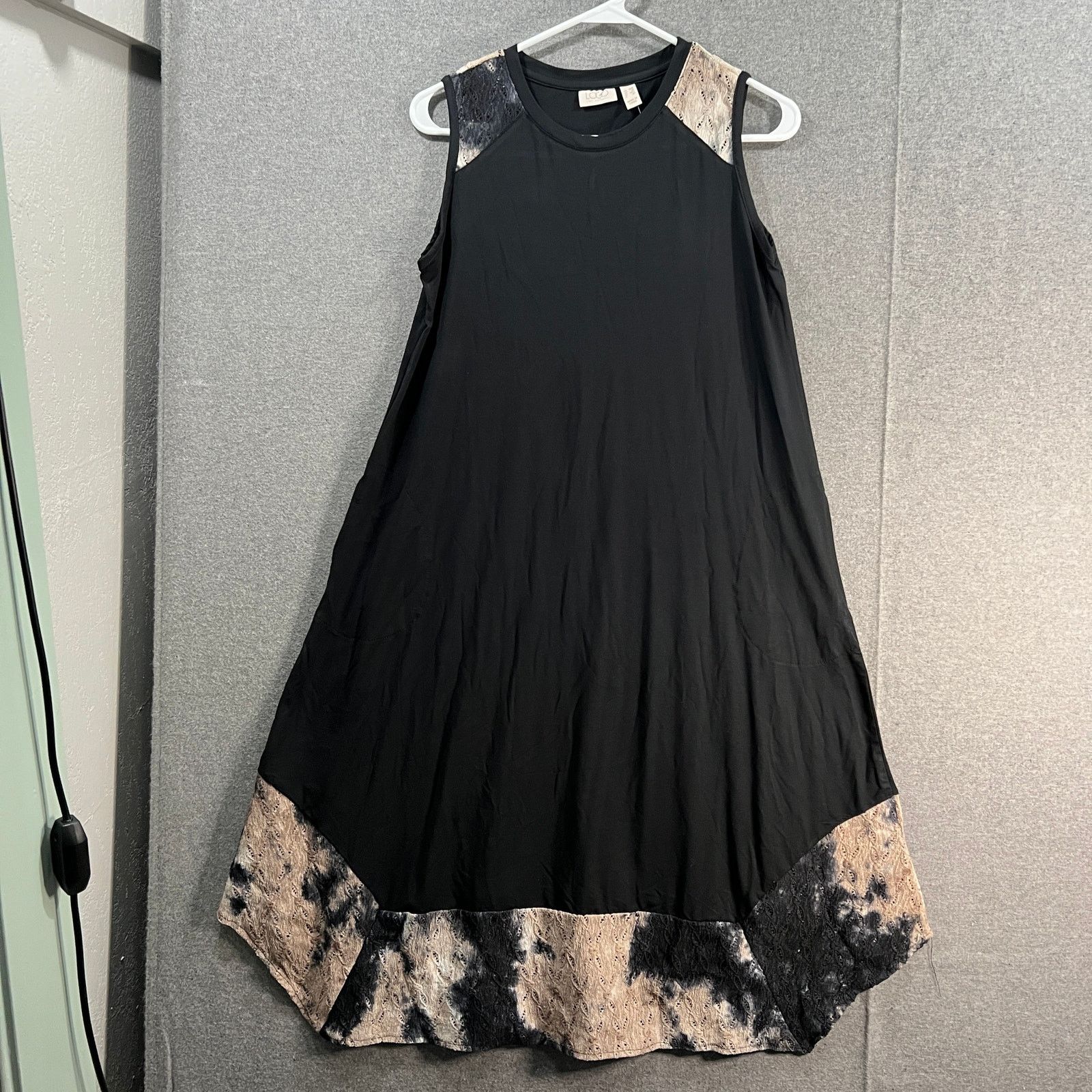 Other LOGO by Lori Goldstein Petite Rayon Dress with Tie-Dye Size XS / US 0-2 / IT 36-38 - 1 Thumbnail