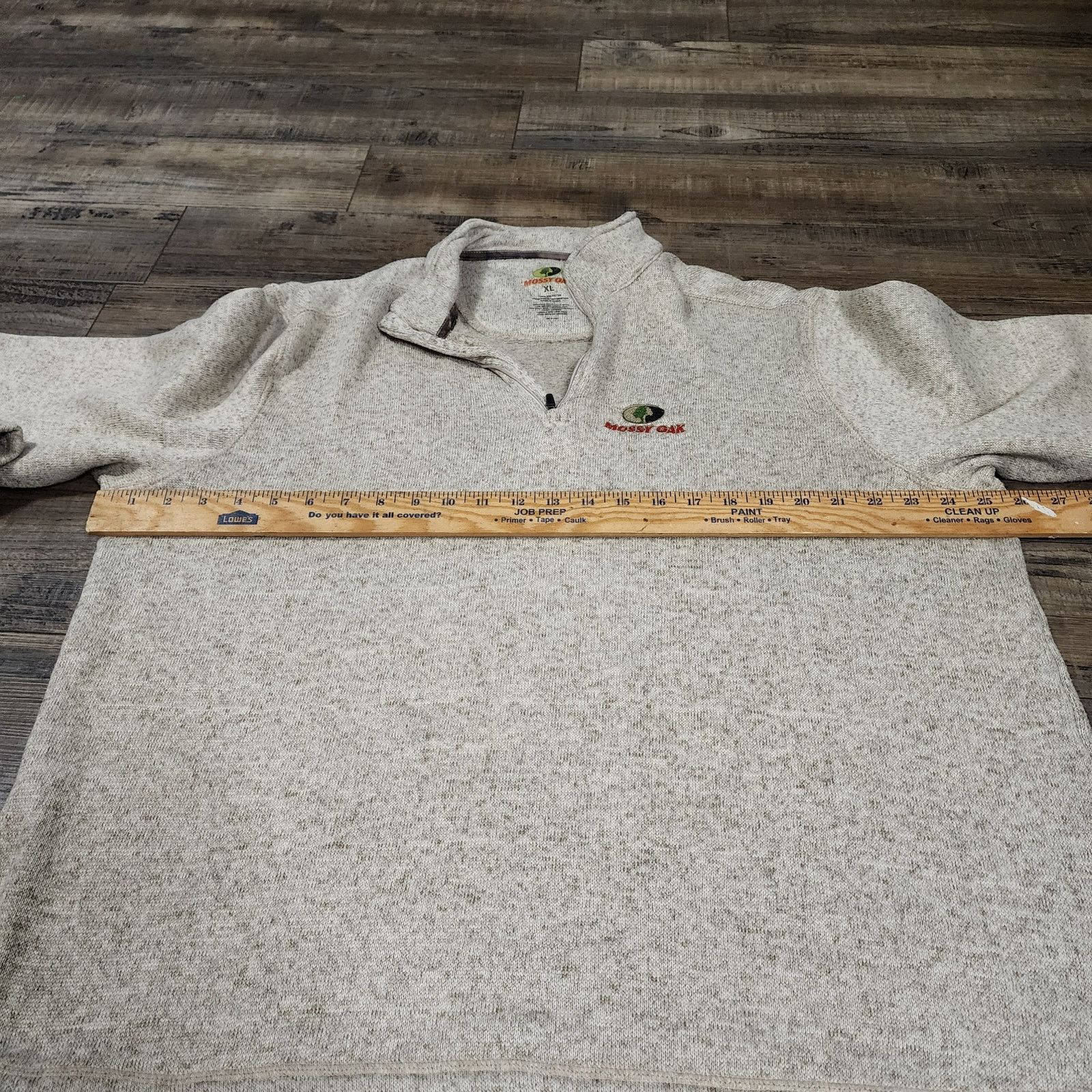 Mossy Oaks Mossy Oak 1/4 zip pullover sweater men's size XL beige 2296 Size US XL / EU 56 / 4 - 4 Thumbnail