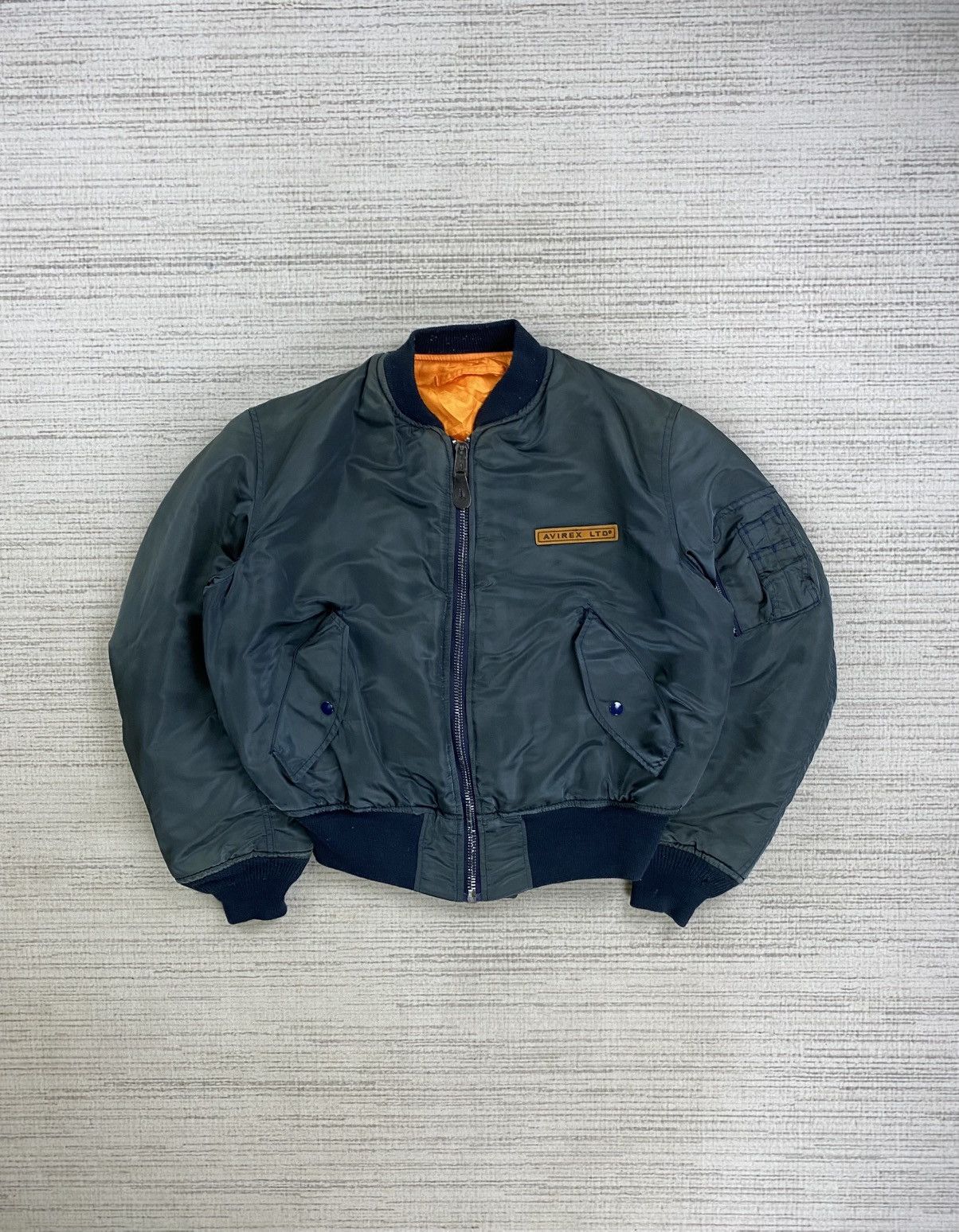 Avirex Vintage AVIREX USA Big Spellout Embroidery Bomber Jacket Size US M / EU 48-50 / 2 - 2 Thumbnail