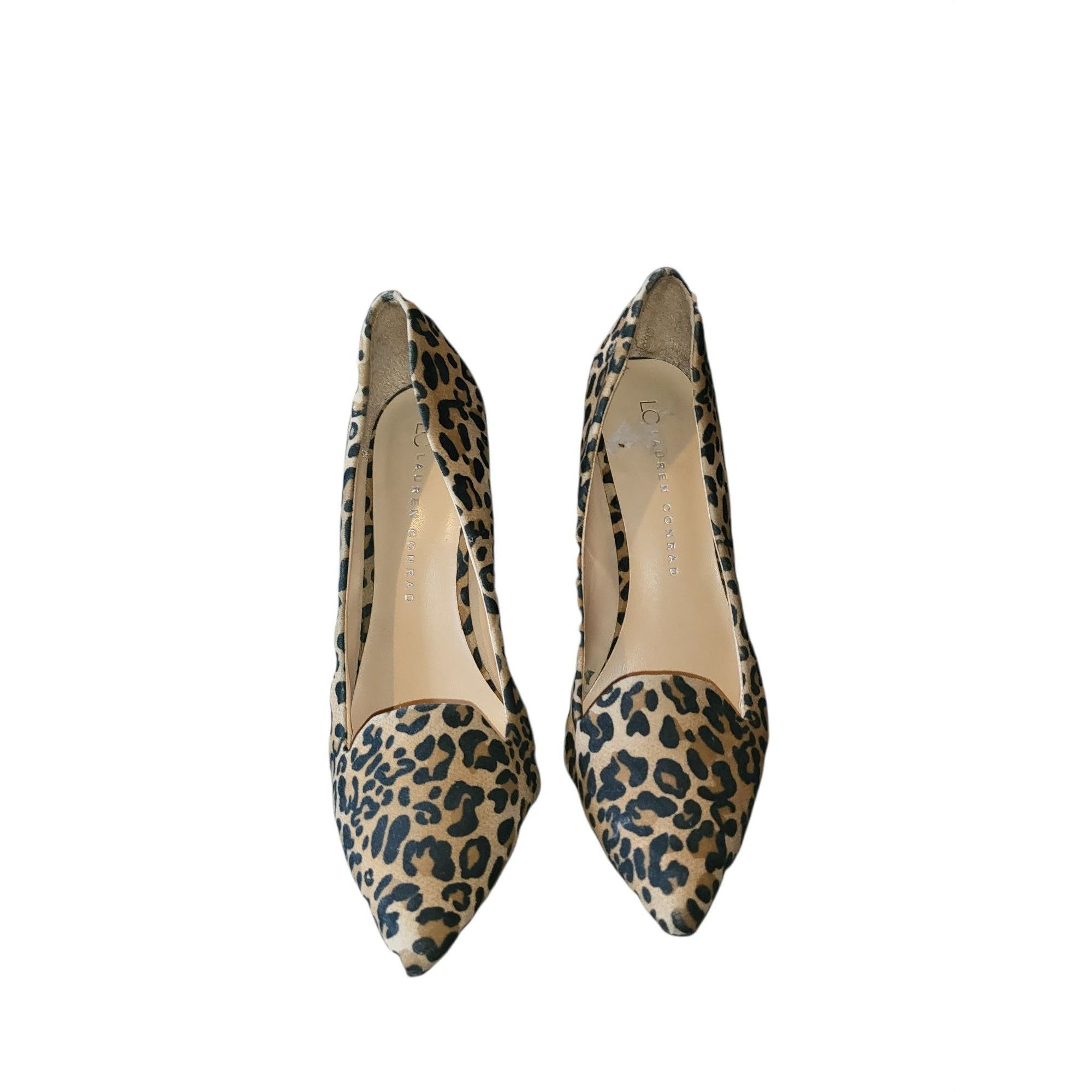 Poeme Bohemian Lauren Conrad LC Stiletto Heels Women Sz 8 Leopard Print Eve Size US 8 / IT 38 - 3 Thumbnail