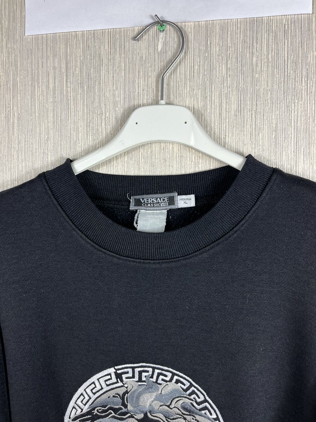 Versace × Vintage Vintage Versace Classic V2 medusa face sweatshirt big logo Size US XL / EU 56 / 4 - 10 Thumbnail