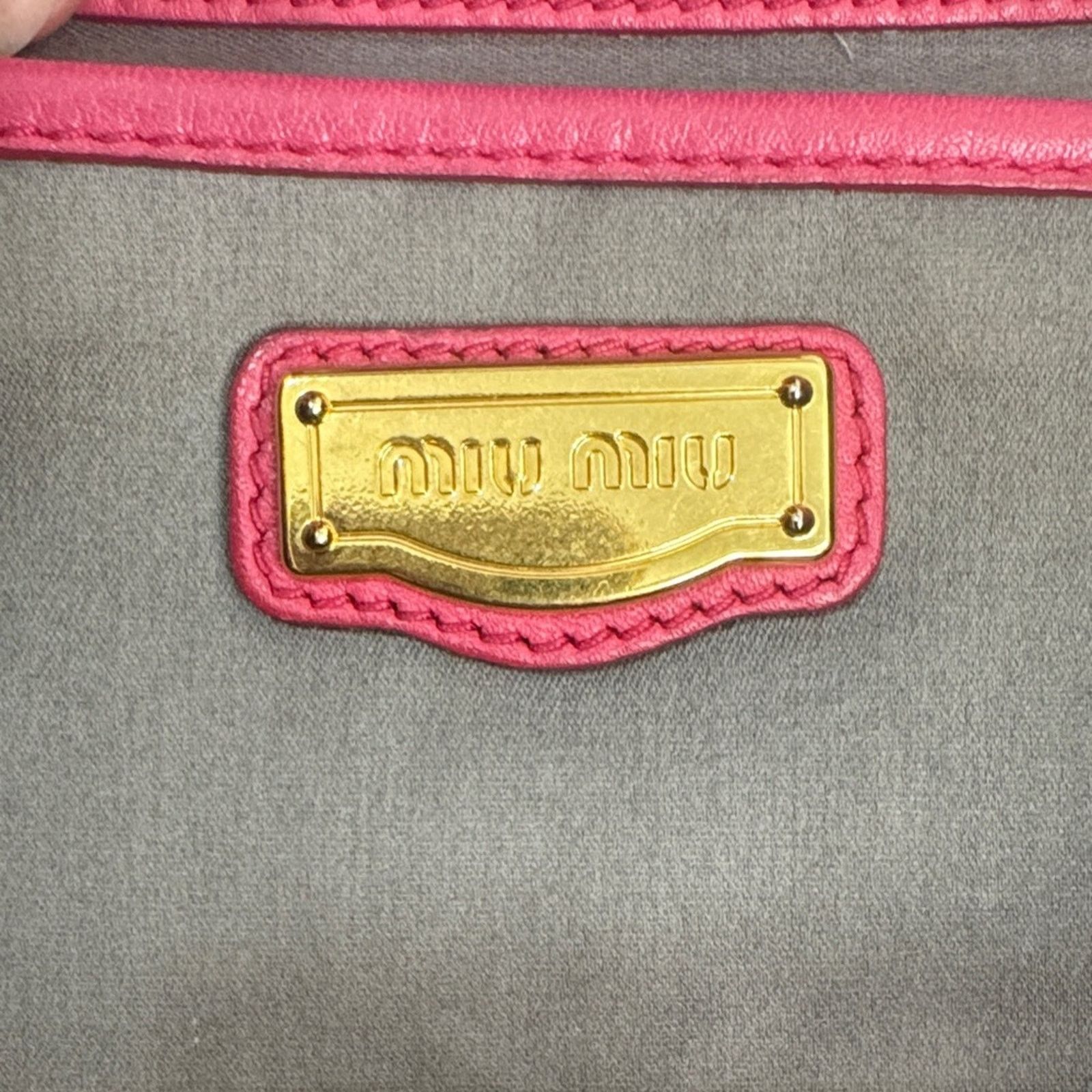 Miu Miu Miu Miu Madras Top-Handle Satchel Vintage | Late 2000s Size ONE SIZE - 12 Thumbnail