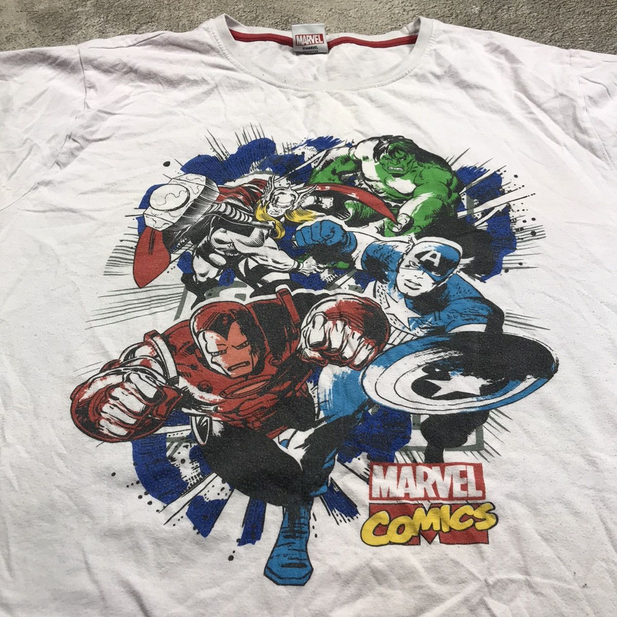 Vintage Vintage 90s Marvel Graphic Tee Y2K Streetwear Boxy Washed XL Size US XL / EU 56 / 4 - 3 Thumbnail