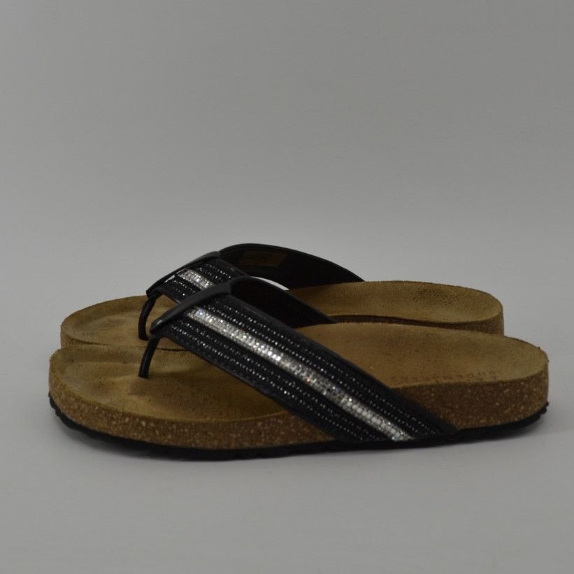 Other Italian Shoemaker Nessa Women Sz 9 Sandals Thong Rhinestones Size US 9 / IT 39 - 12 Thumbnail
