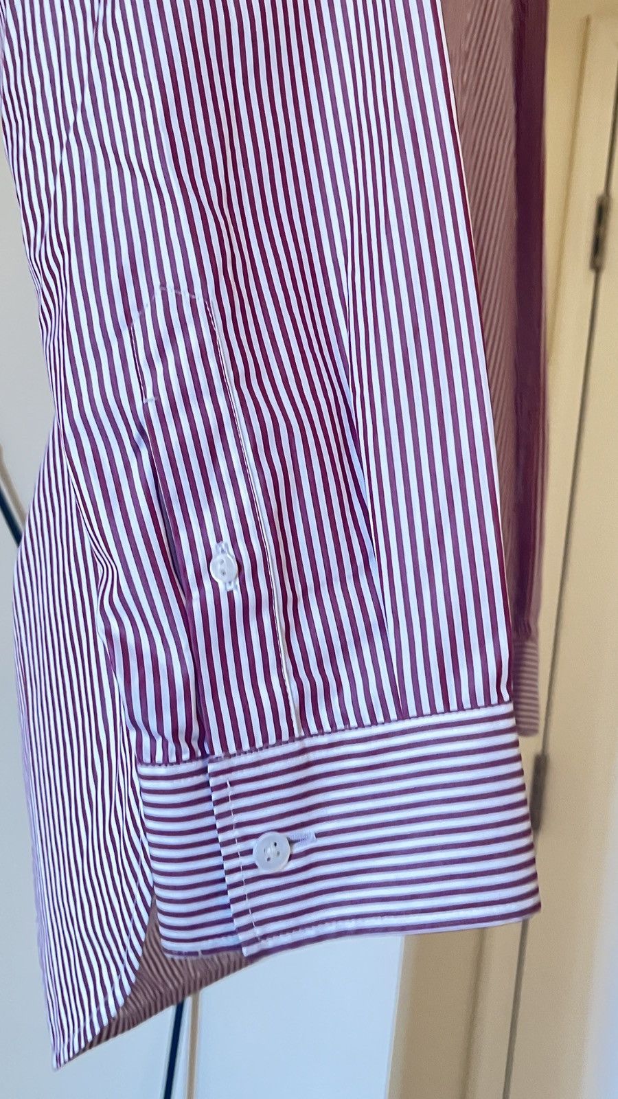 The Row The Row 'Kroner' striped long sleeve shirt Size US XL / EU 56 / 4 - 6 Thumbnail